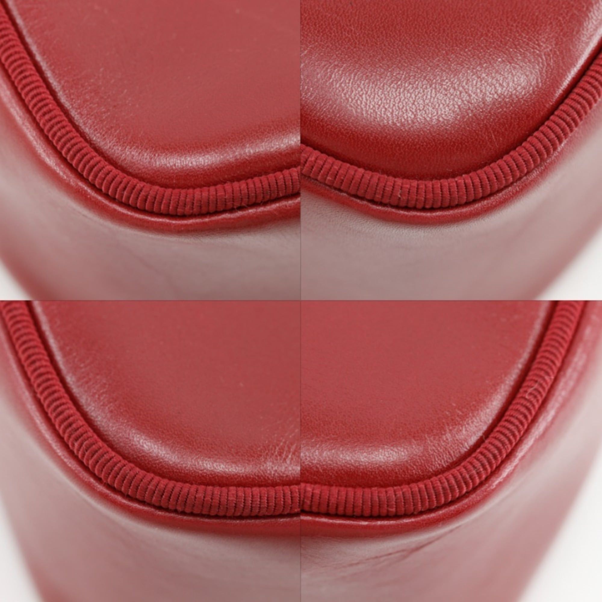 Salvatore Ferragamo Salvatore Ferragamo Vala Shoulder Bag D21 3096 Calfskin Red Women's Size ONE SIZE - 4 Thumbnail