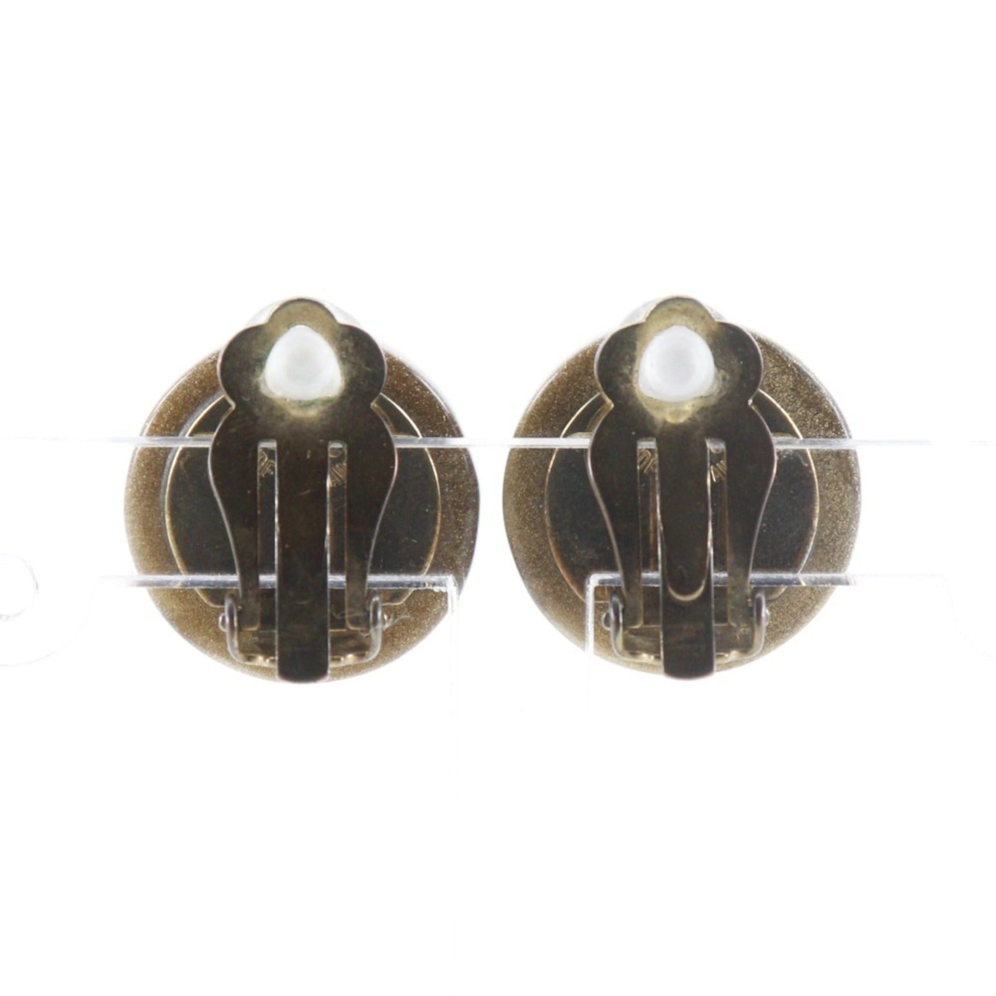 Chanel Chanel Clover Earrings, Plastic x Gold Plated, 2001, 01C, Clover, Approx. 8g, Women's. Size ONE SIZE - 3 Thumbnail