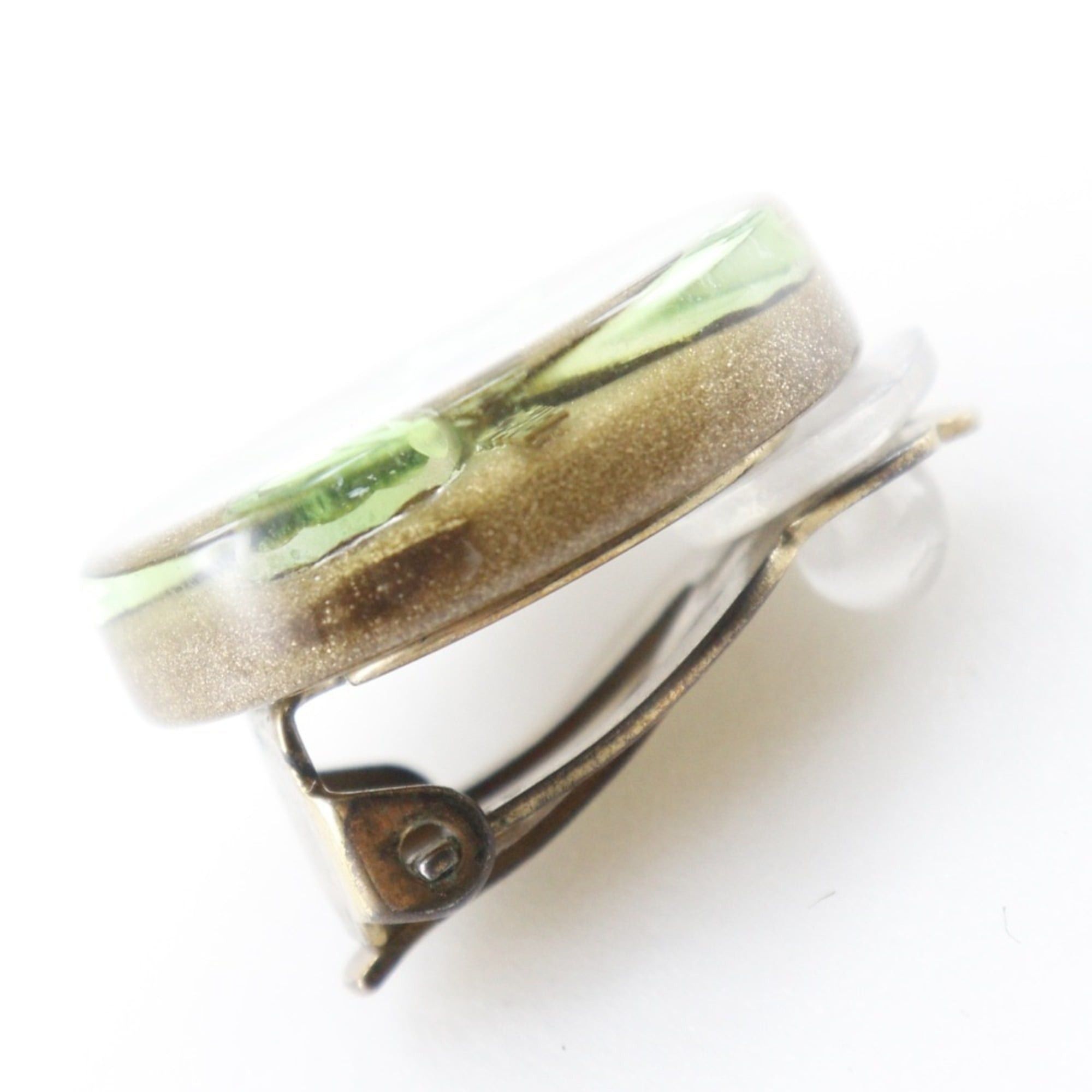 Chanel Chanel Clover Earrings, Plastic x Gold Plated, 2001, 01C, Clover, Approx. 8g, Women's. Size ONE SIZE - 7 Thumbnail