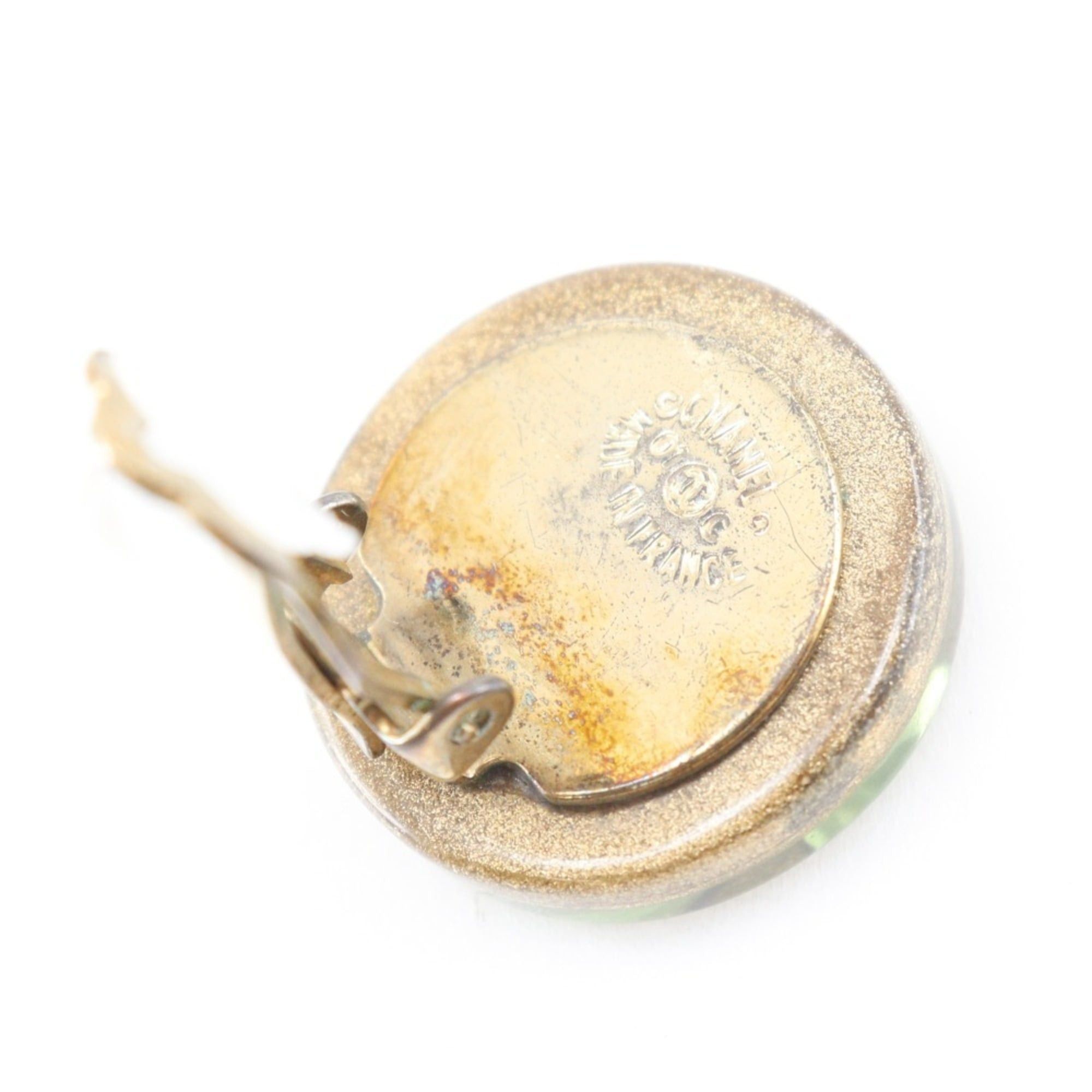 Chanel Chanel Clover Earrings, Plastic x Gold Plated, 2001, 01C, Clover, Approx. 8g, Women's. Size ONE SIZE - 5 Thumbnail