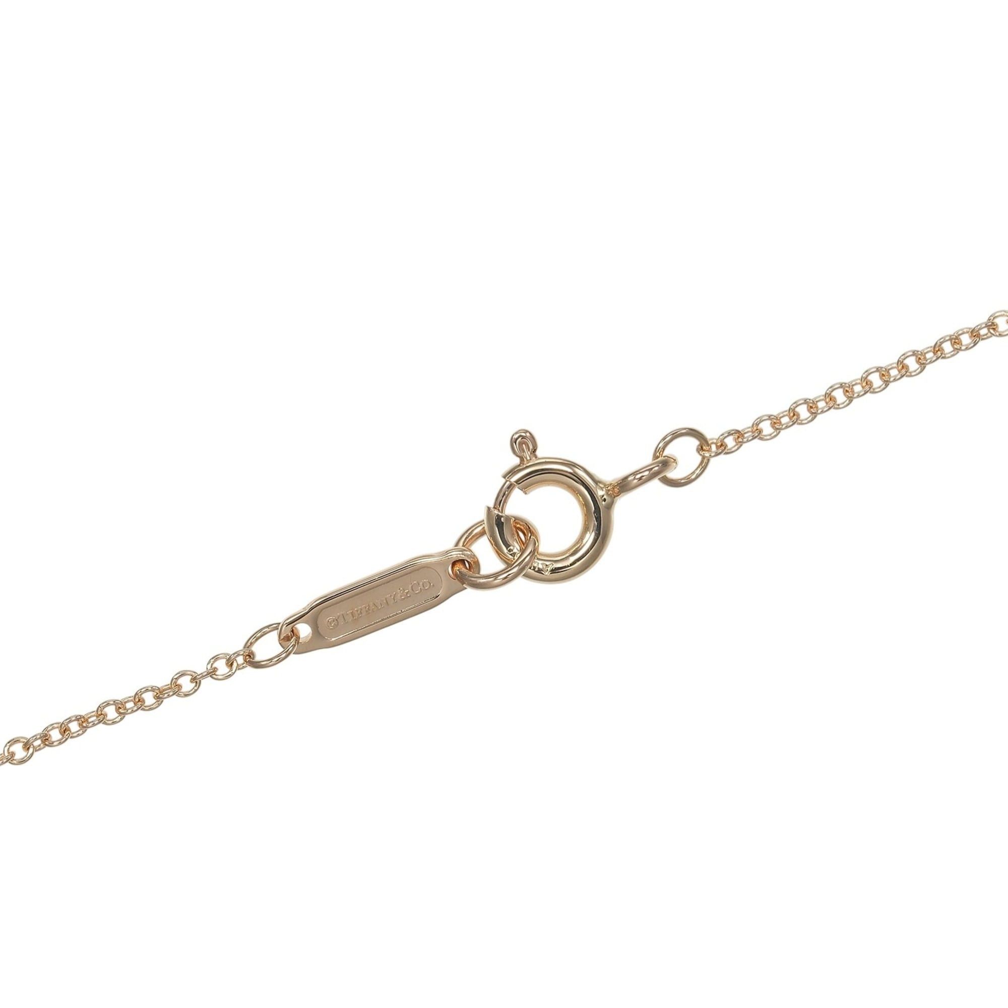 Tiffany & Co. Tiffany & Co. Fleur-de-lis Necklace, 18K Pink Gold with Diamonds, Approx. 1.85g. Size ONE SIZE - 5 Thumbnail