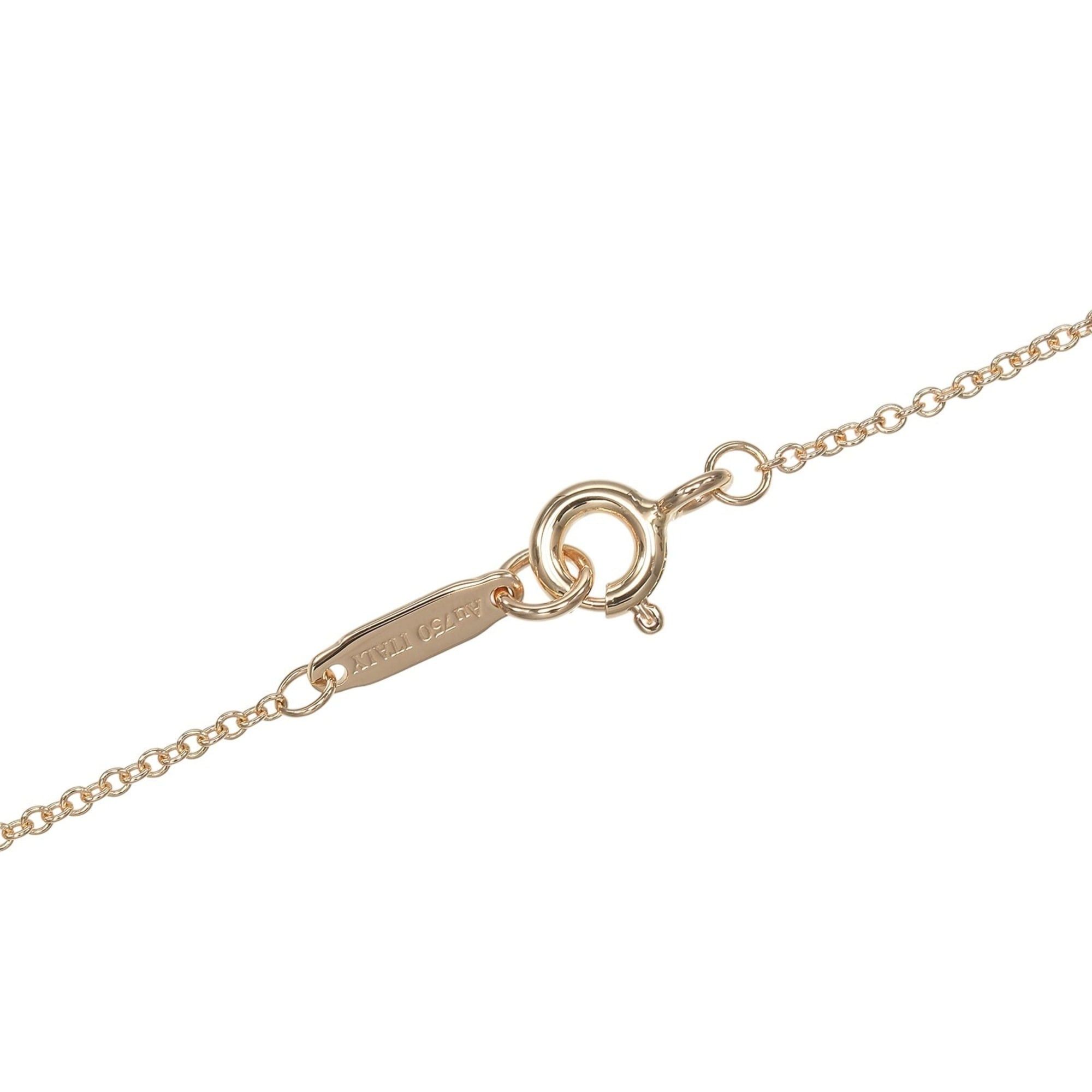 Tiffany & Co. Tiffany & Co. Fleur-de-lis Necklace, 18K Pink Gold with Diamonds, Approx. 1.85g. Size ONE SIZE - 6 Thumbnail