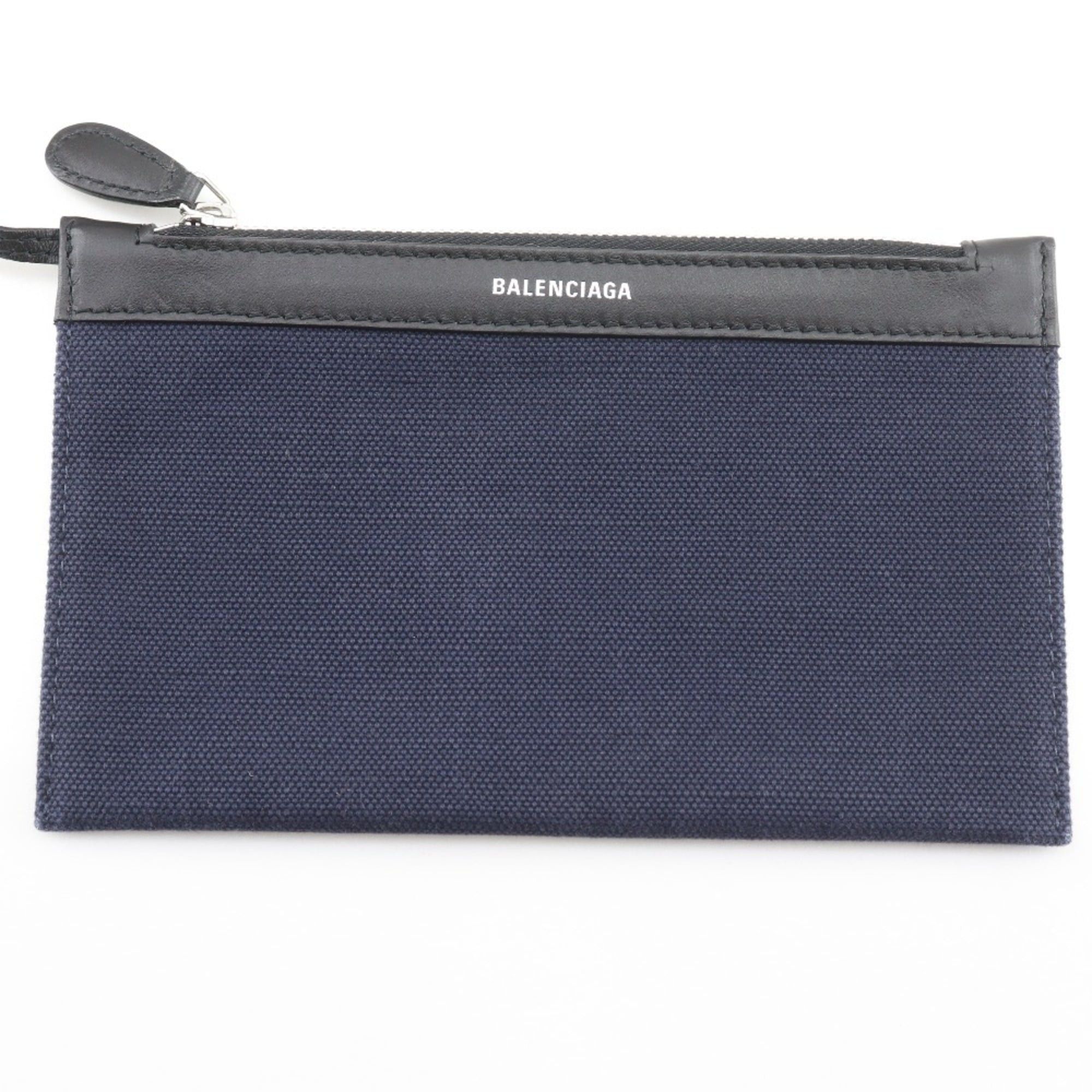 Balenciaga Balenciaga Navy Cabas Tote Bag, Size S, 339933, Canvas, Navy, A5, Open, Unisex Size ONE SIZE - 14 Thumbnail
