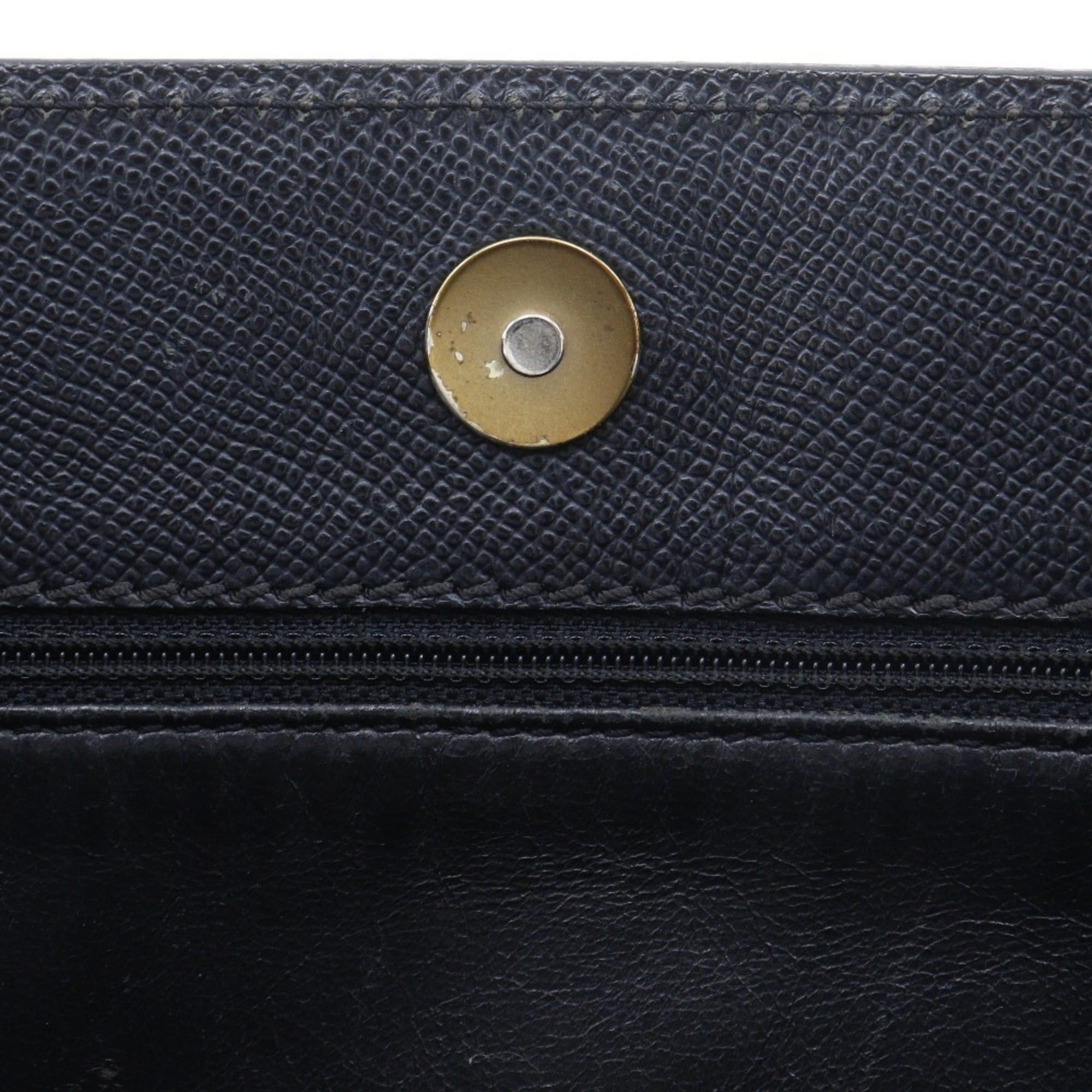 Chanel Chanel logo tote bag, caviar leather, black, A4 size, magnetic closure, women's. Size ONE SIZE - 12 Thumbnail