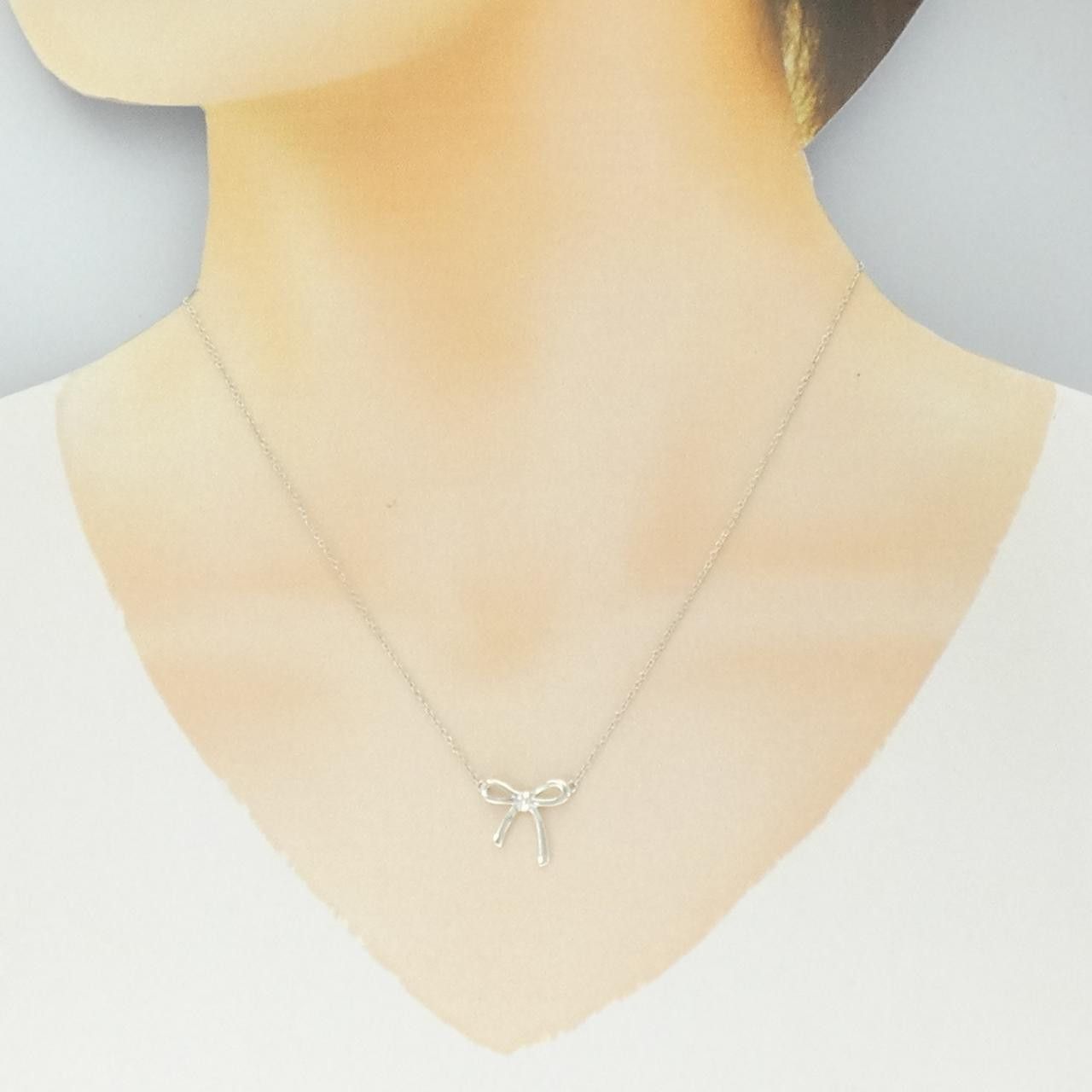 Tiffany & Co. Tiffany & Co. Tiffany Bow 925 Silver Necklace Precious Metal Necklace DUTY FREE for USA Size ONE SIZE - 6 Thumbnail