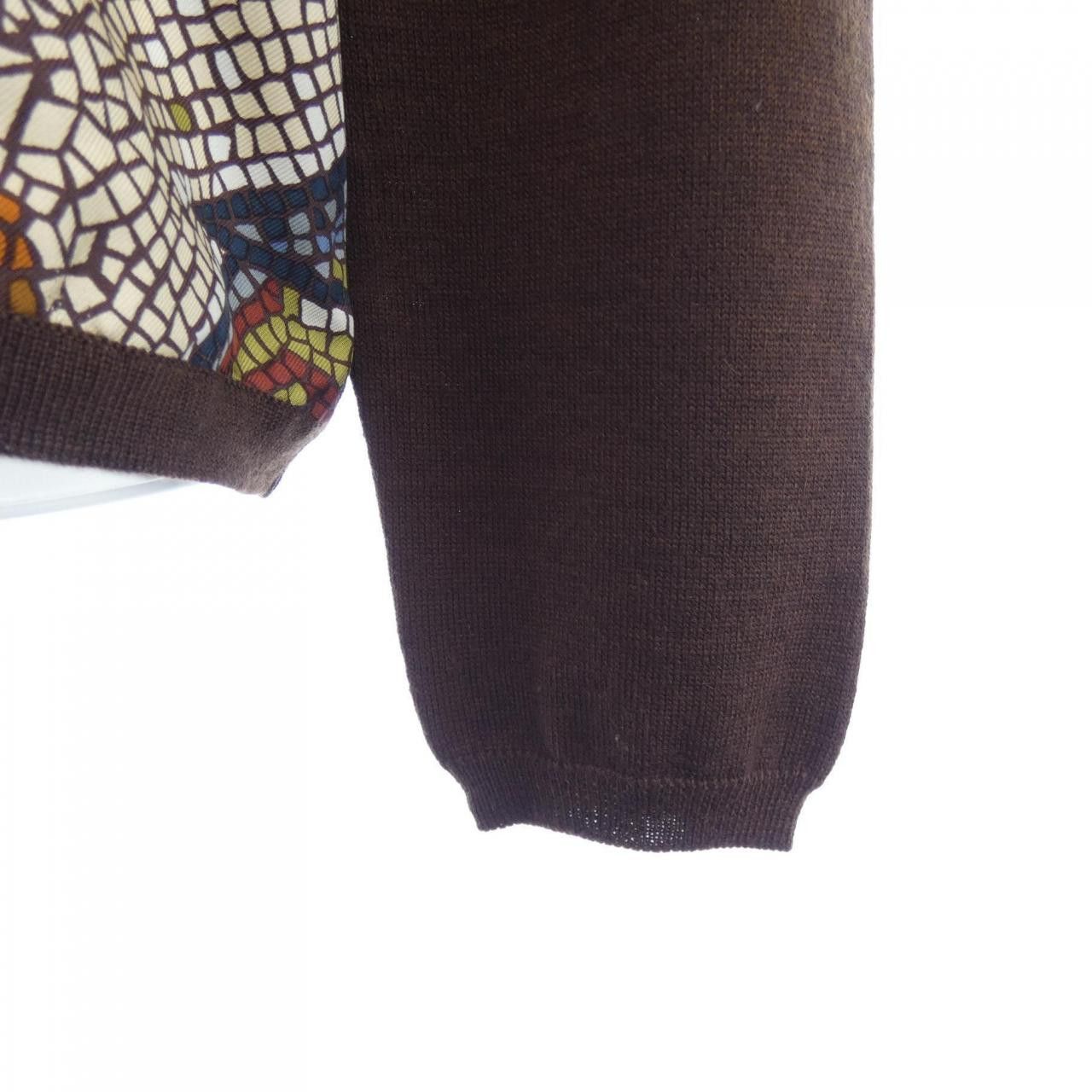 Hermes Hermes Hermes SOUS LE CEDRE silk wool knit 40 Textile Tops DUTY FREE for USA Size ONE SIZE - 6 Thumbnail