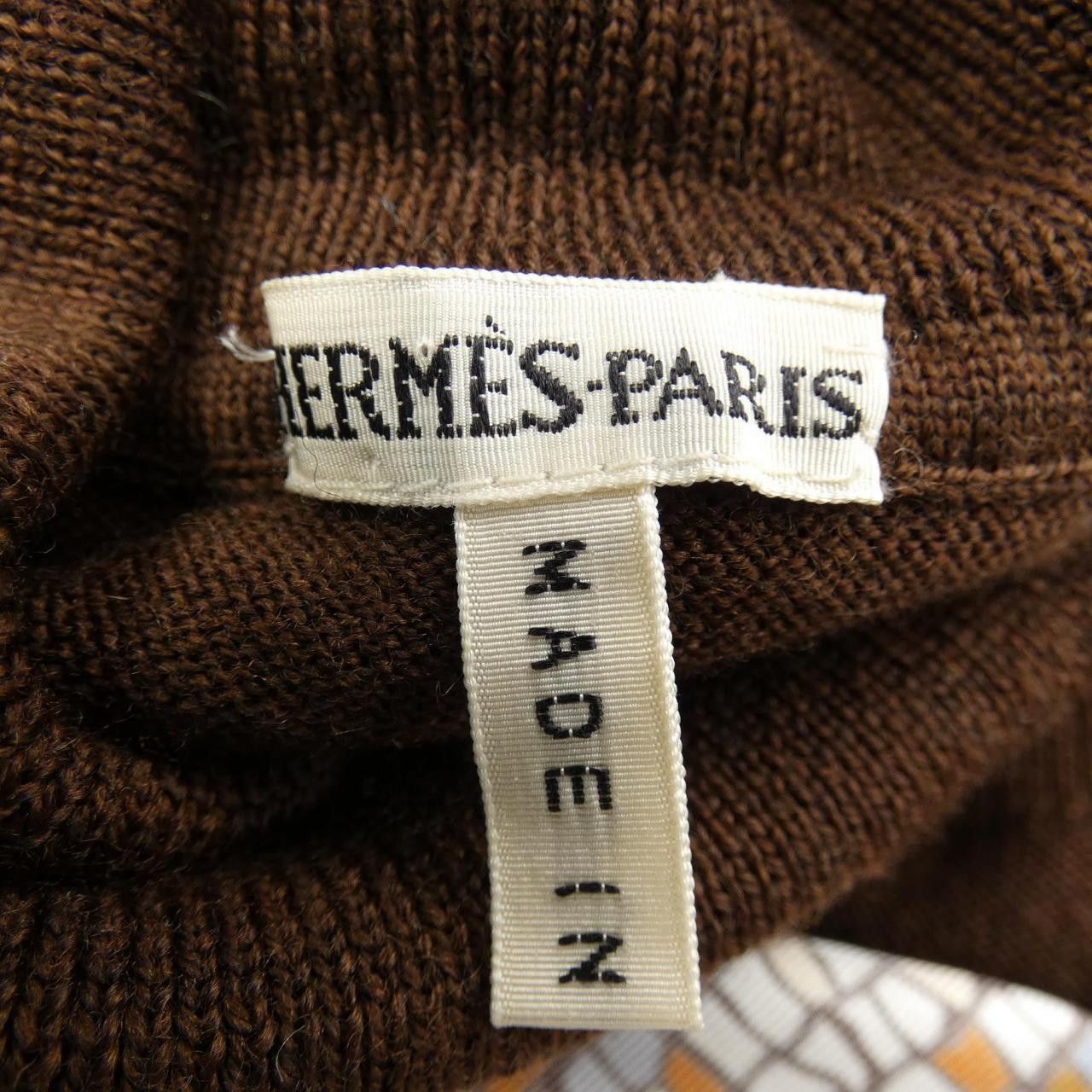 Hermes Hermes Hermes SOUS LE CEDRE silk wool knit 40 Textile Tops DUTY FREE for USA Size ONE SIZE - 4 Thumbnail
