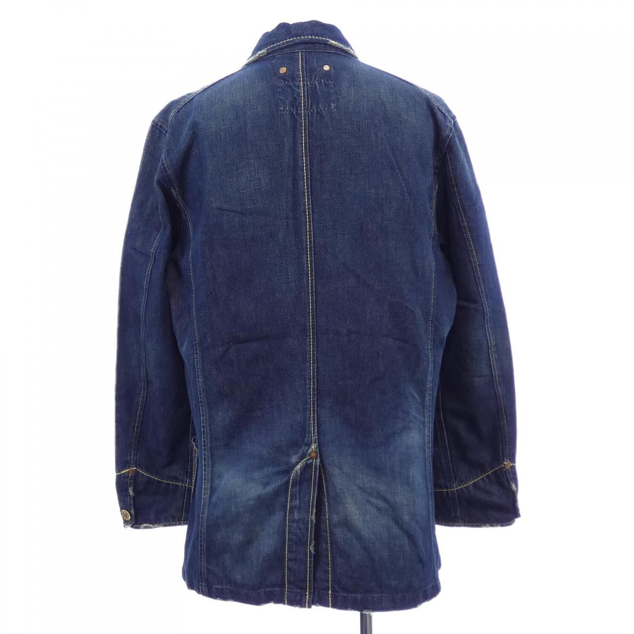 Other Other Levi's Denim Jacket Textile Outerwear 70802 DUTY FREE for USA Size ONE SIZE - 2 Thumbnail