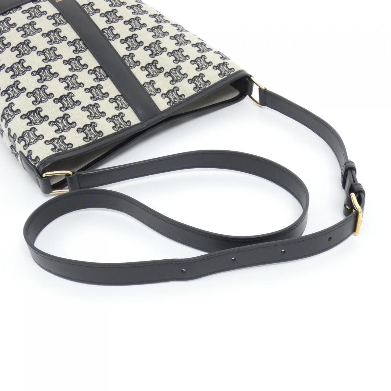 Celine Celine Celine Small Bucket Canvas Shoulder Bag Textile Shoulder Bag 191442CS8 DUTY FREE for USA Size ONE SIZE - 5 Thumbnail