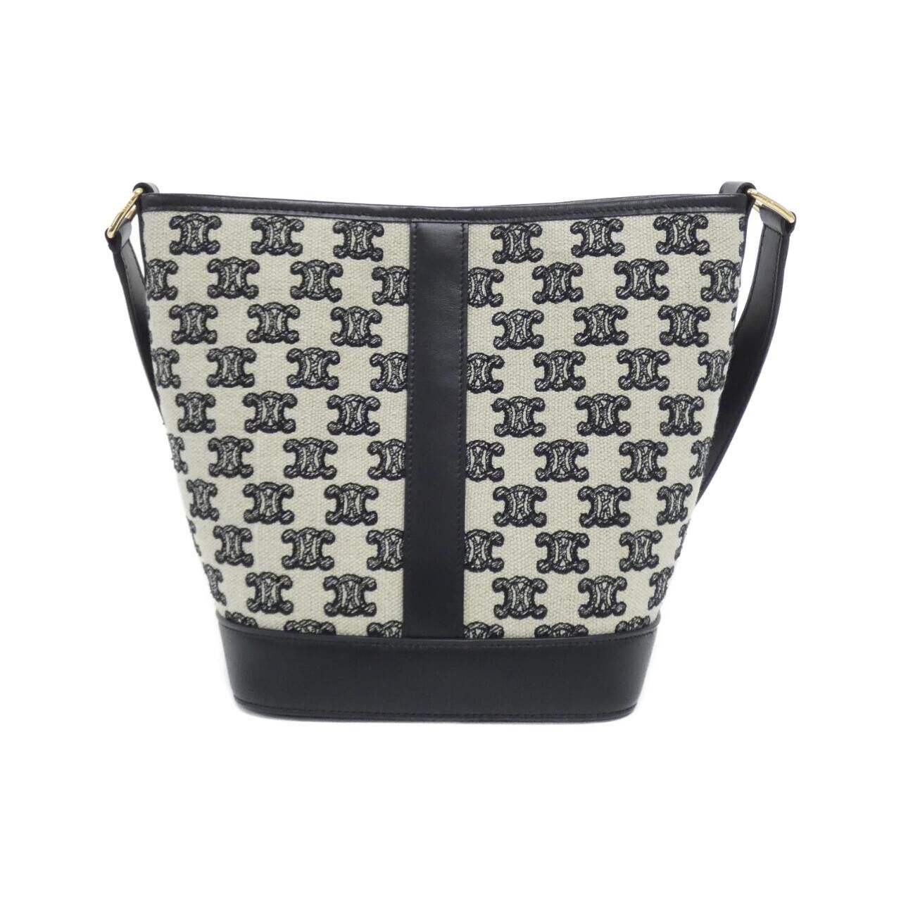 Celine Celine Celine Small Bucket Canvas Shoulder Bag Textile Shoulder Bag 191442CS8 DUTY FREE for USA Size ONE SIZE - 2 Thumbnail