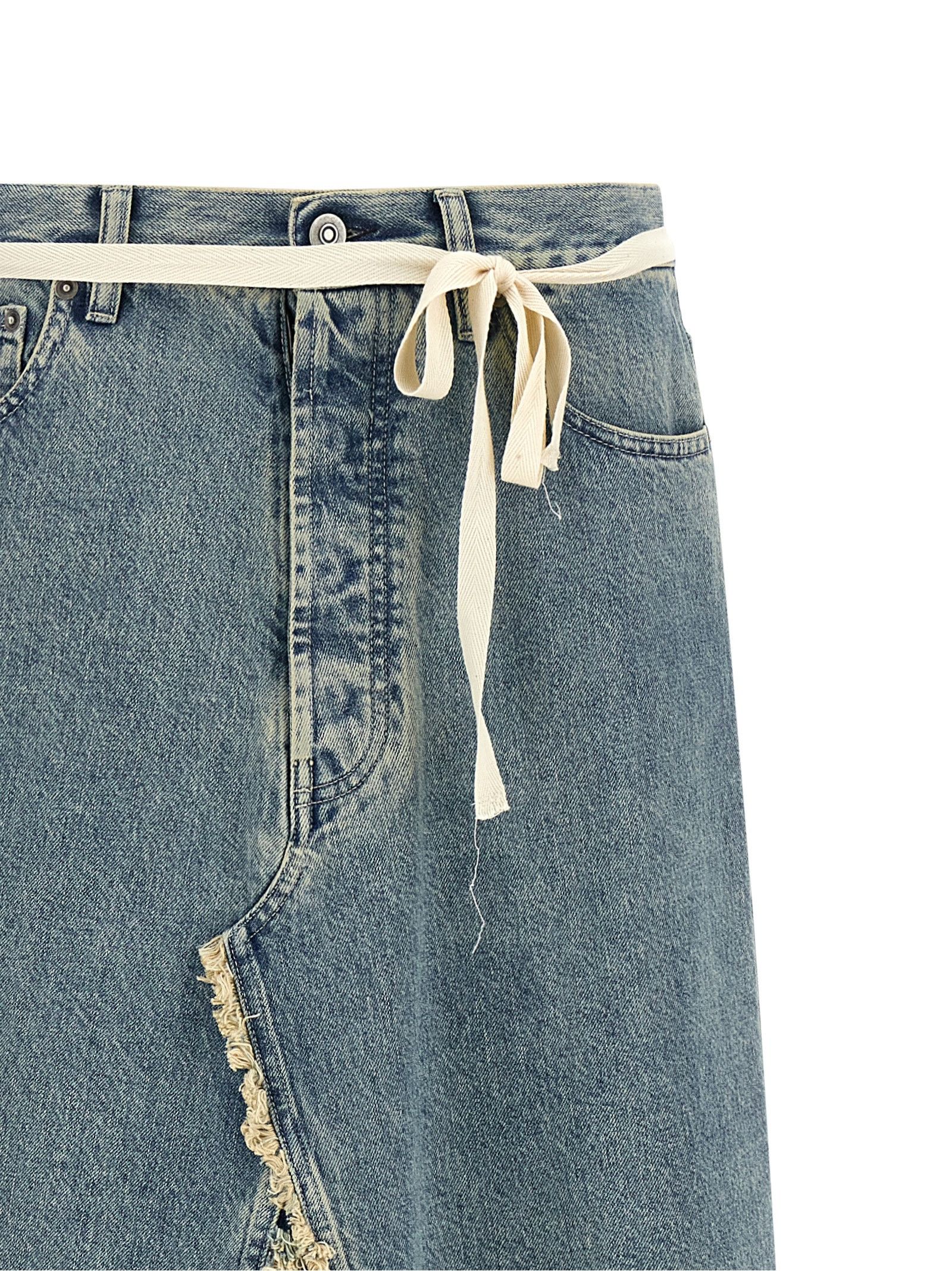 Maison Margiela Raw Hem Denim Skirt Size 27" / US 4 / IT 40 - 3 Thumbnail