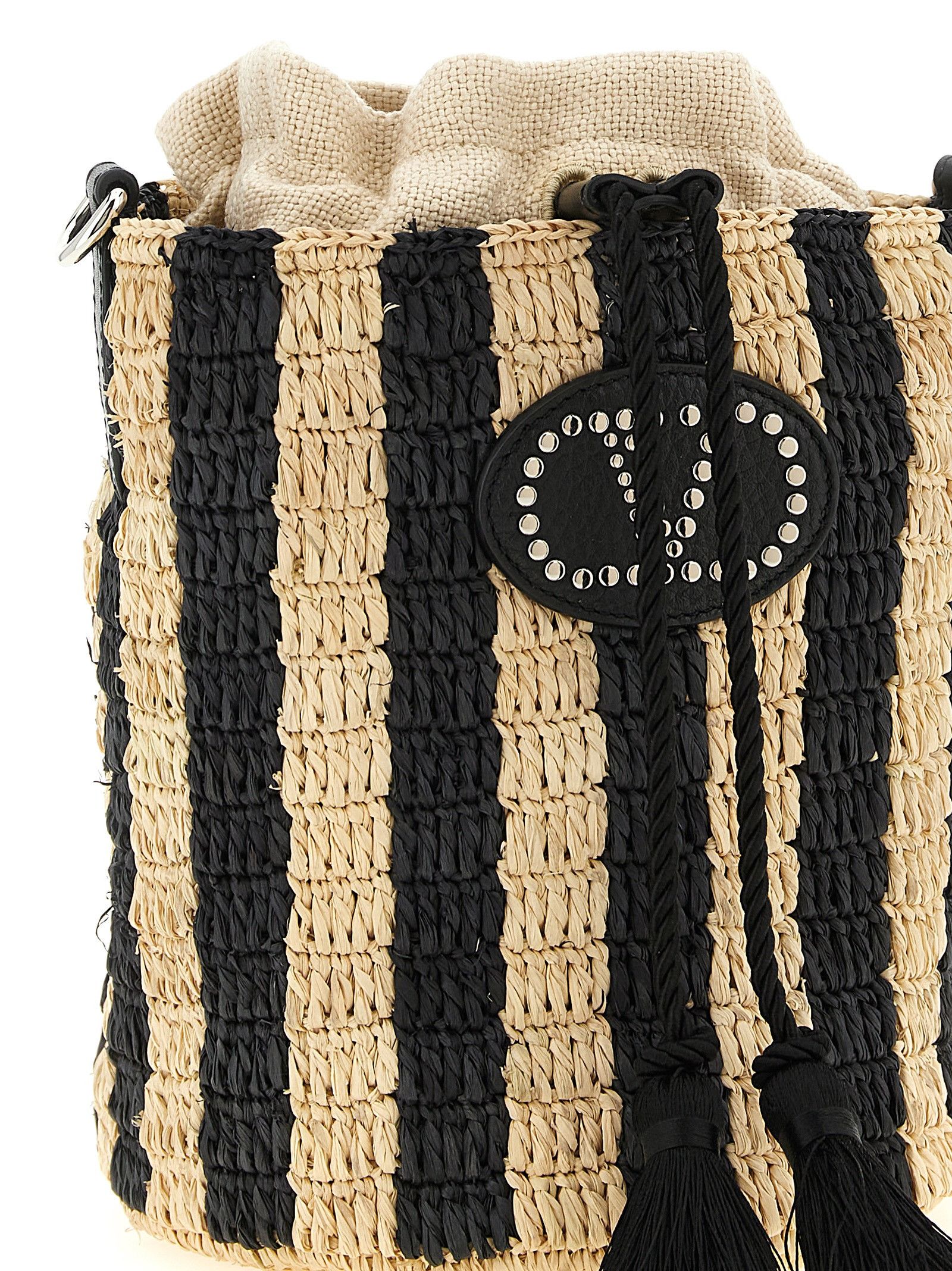Valentino Valentino Garavani Raffia Small Bucket Bag Size ONE SIZE - 3 Thumbnail