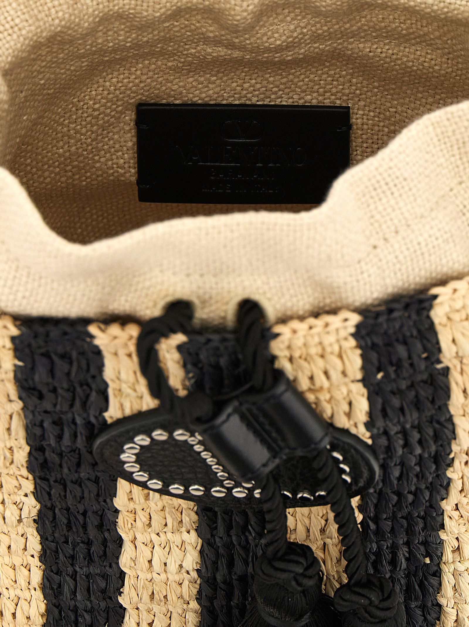 Valentino Valentino Garavani Raffia Small Bucket Bag Size ONE SIZE - 4 Thumbnail