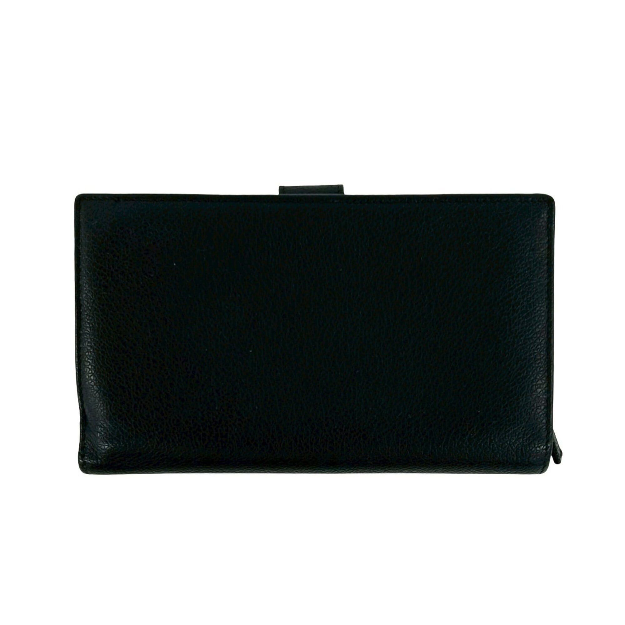 Bvlgari Bvlgari logo hardware, genuine leather, bi-fold wallet, long billfold, coin purse, black, 48256 Size ONE SIZE - 2 Thumbnail