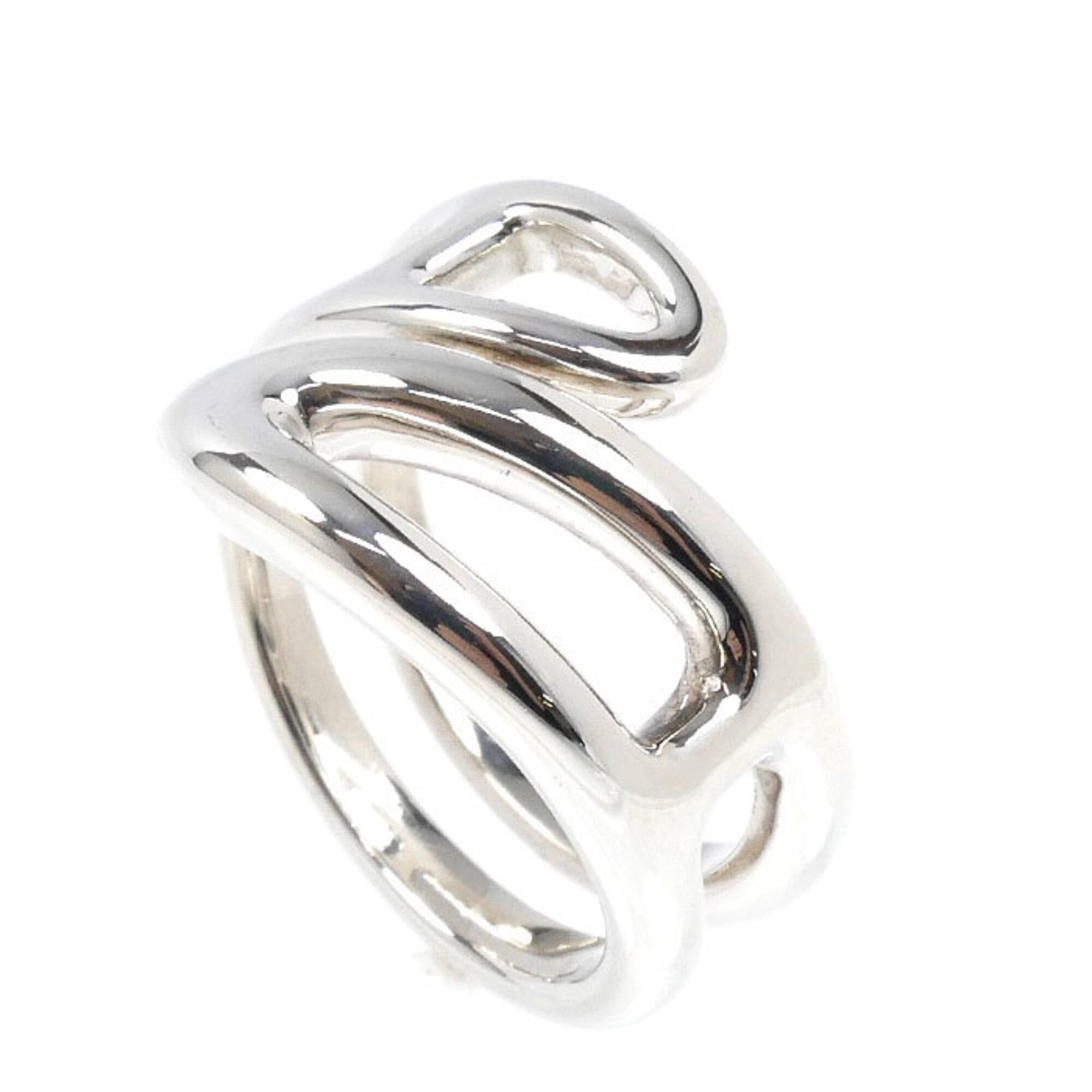 Hermes HERMES Sterling Silver 925 Chaine d'Ancre Punk Ring, Size 53, 7.9g, Women's Size ONE SIZE - 2 Thumbnail