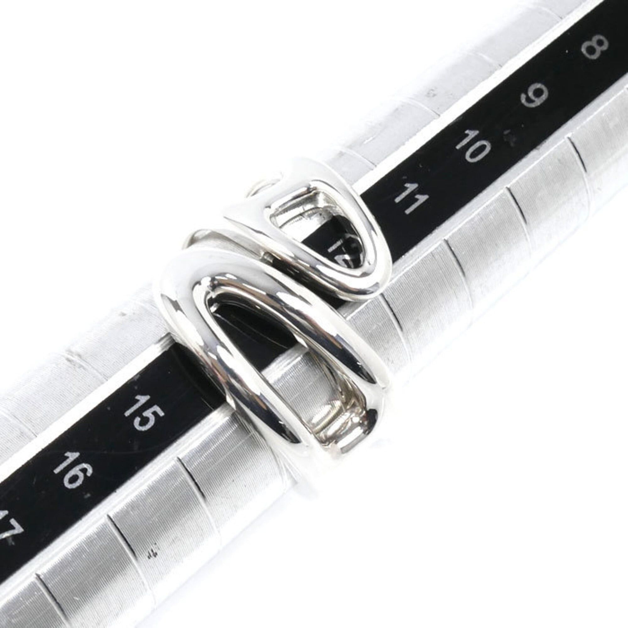 Hermes HERMES Sterling Silver 925 Chaine d'Ancre Punk Ring, Size 53, 7.9g, Women's Size ONE SIZE - 6 Thumbnail