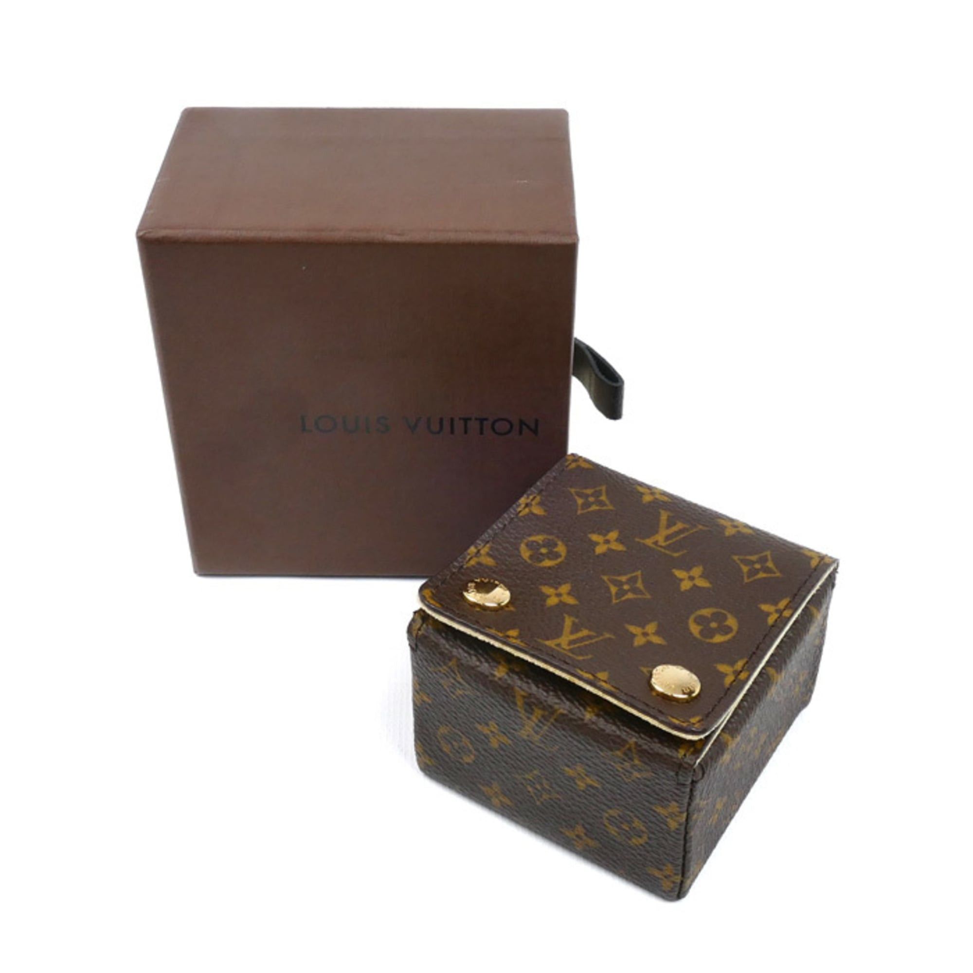 Louis Vuitton Louis Vuitton 18K Yellow Gold Pink White Bague Monogram Idylle Three Ring Q9F15D Diamond 50 5.6g Women's Size ONE SIZE - 7 Thumbnail