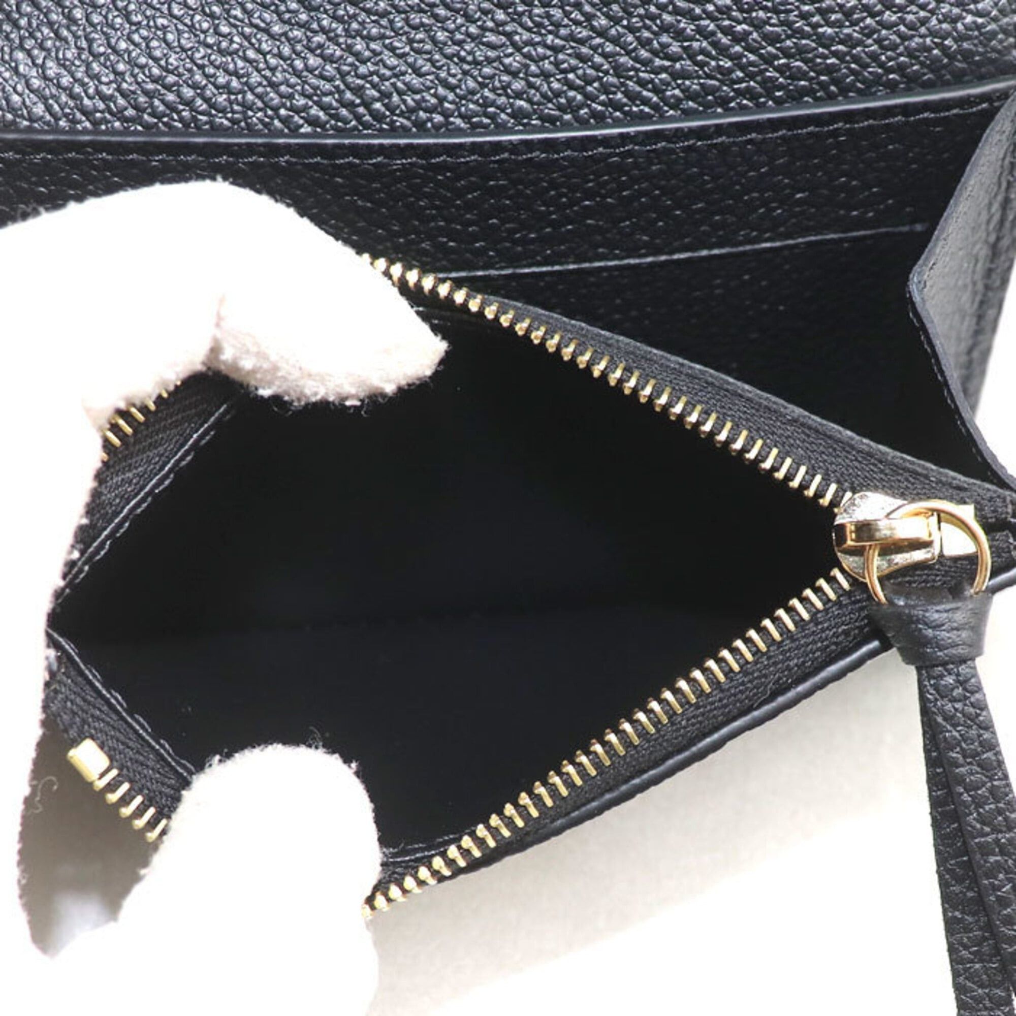 Louis Vuitton Louis Vuitton Portemonnaie Rosalie Wallet/Coin Case Empreinte Black M81455 Women's Size ONE SIZE - 5 Thumbnail