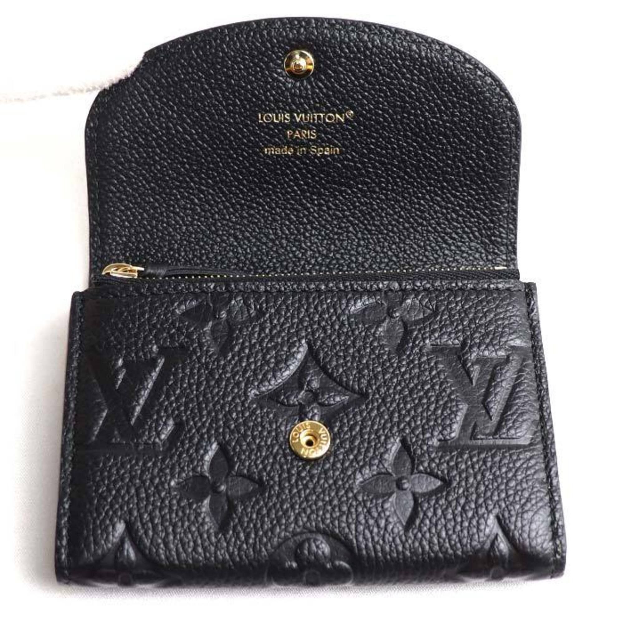 Louis Vuitton Louis Vuitton Portemonnaie Rosalie Wallet/Coin Case Empreinte Black M81455 Women's Size ONE SIZE - 3 Thumbnail