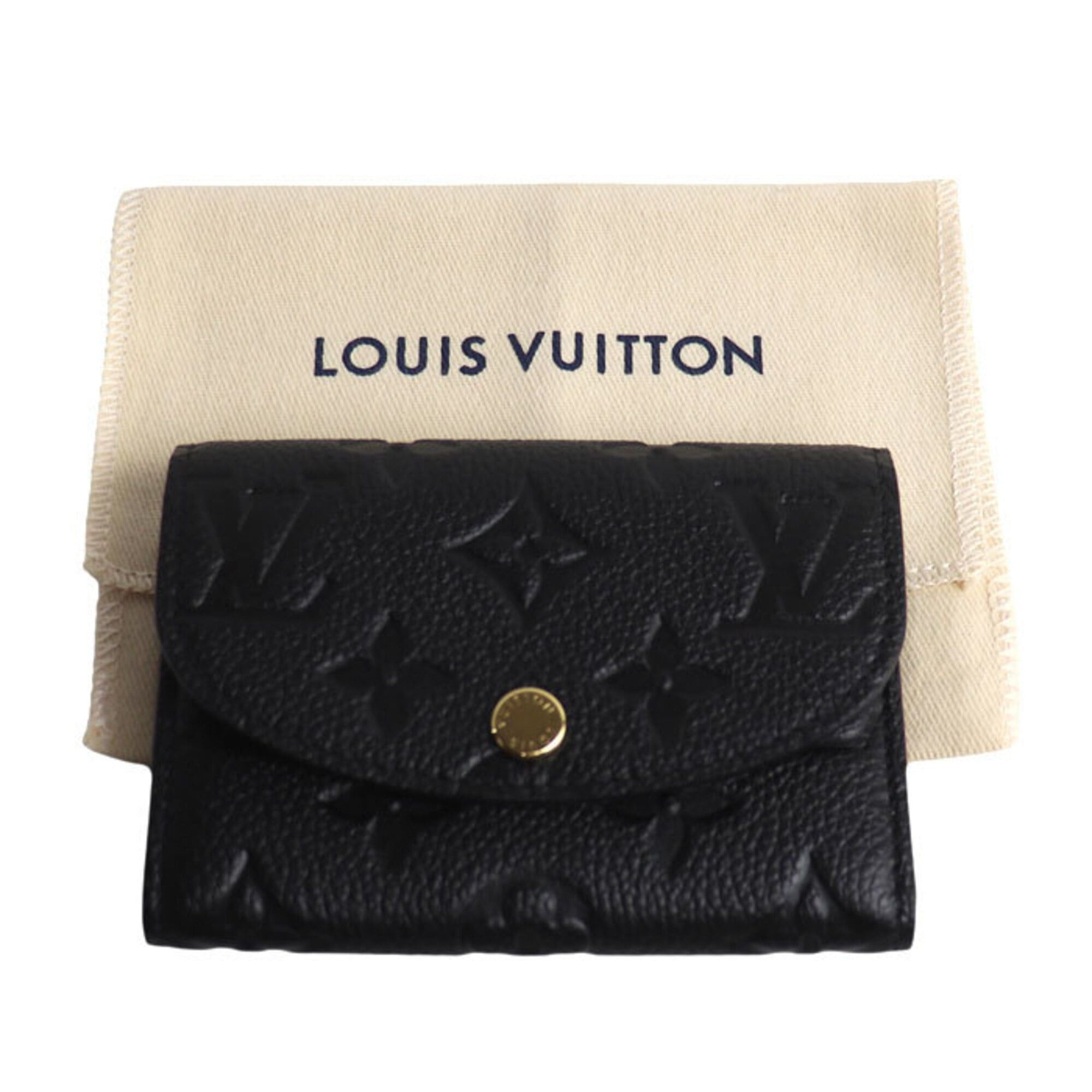 Louis Vuitton Louis Vuitton Portemonnaie Rosalie Wallet/Coin Case Empreinte Black M81455 Women's Size ONE SIZE - 7 Thumbnail