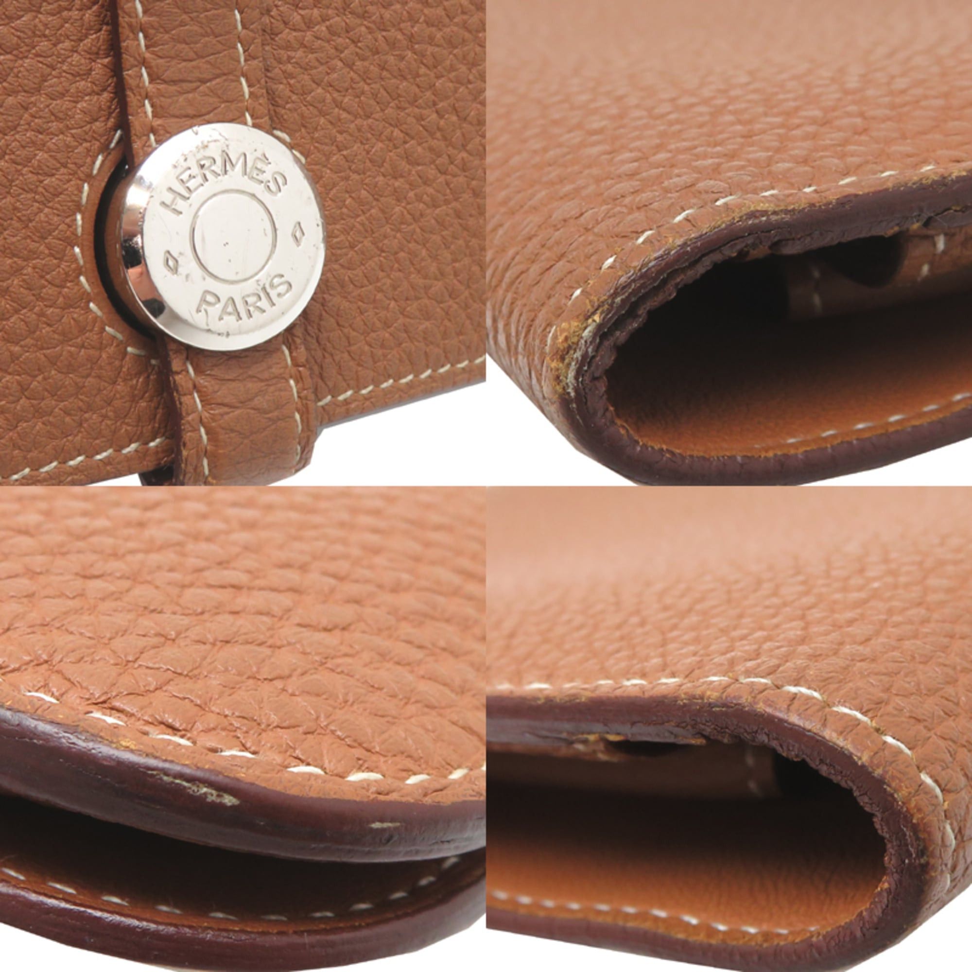 Hermes Hermes Dogon GM D stamp, 2019 model, women's long wallet, Togo leather, gold tone. Size ONE SIZE - 10 Thumbnail