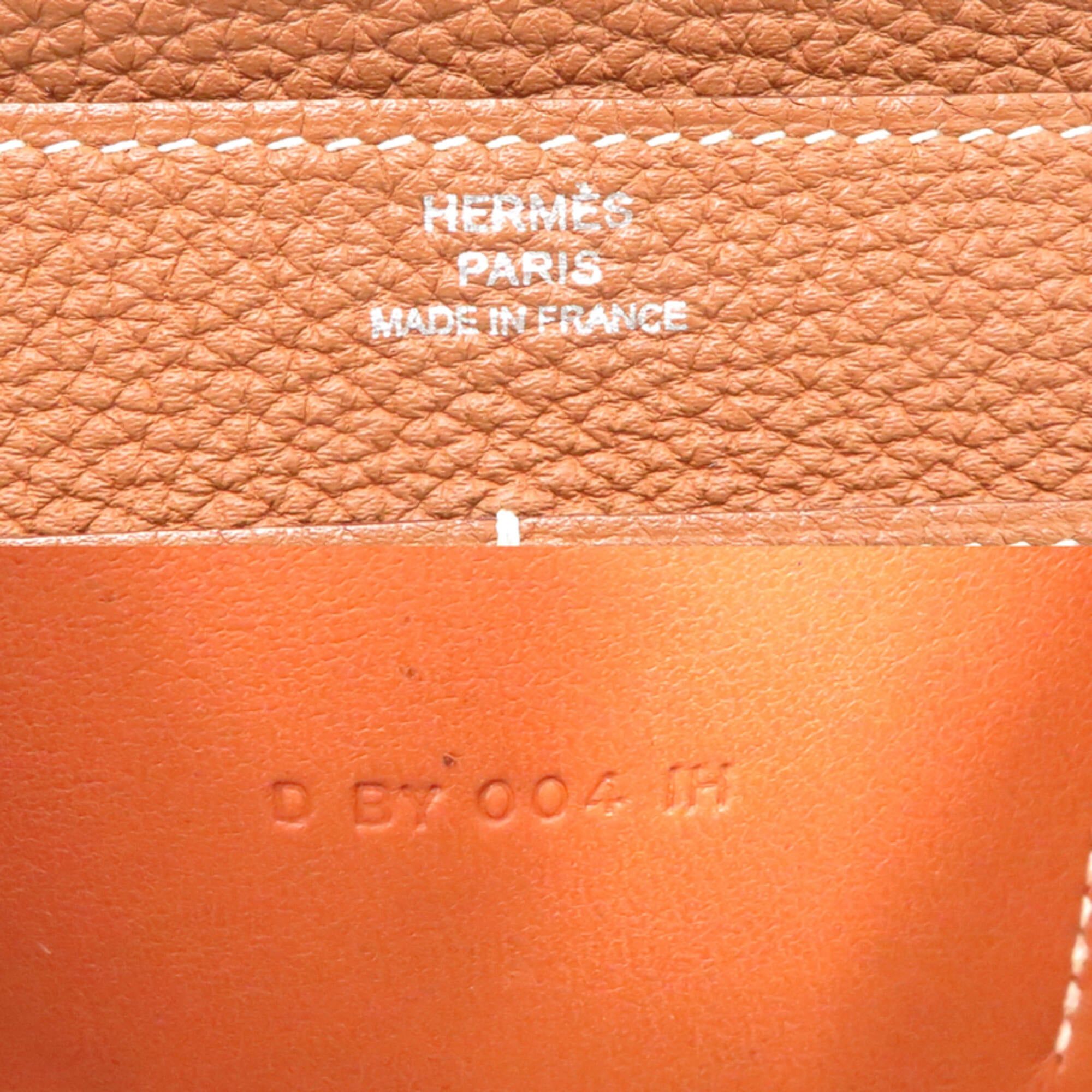 Hermes Hermes Dogon GM D stamp, 2019 model, women's long wallet, Togo leather, gold tone. Size ONE SIZE - 8 Thumbnail