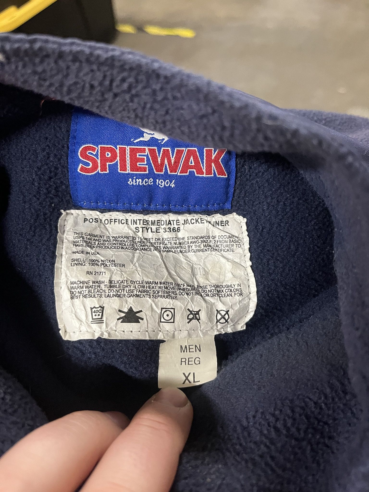 Vintage Vintage 2000s US Post Office 3M Fleece Jacket/Liner Size XL Size US XL / EU 56 / 4 - 2 Thumbnail