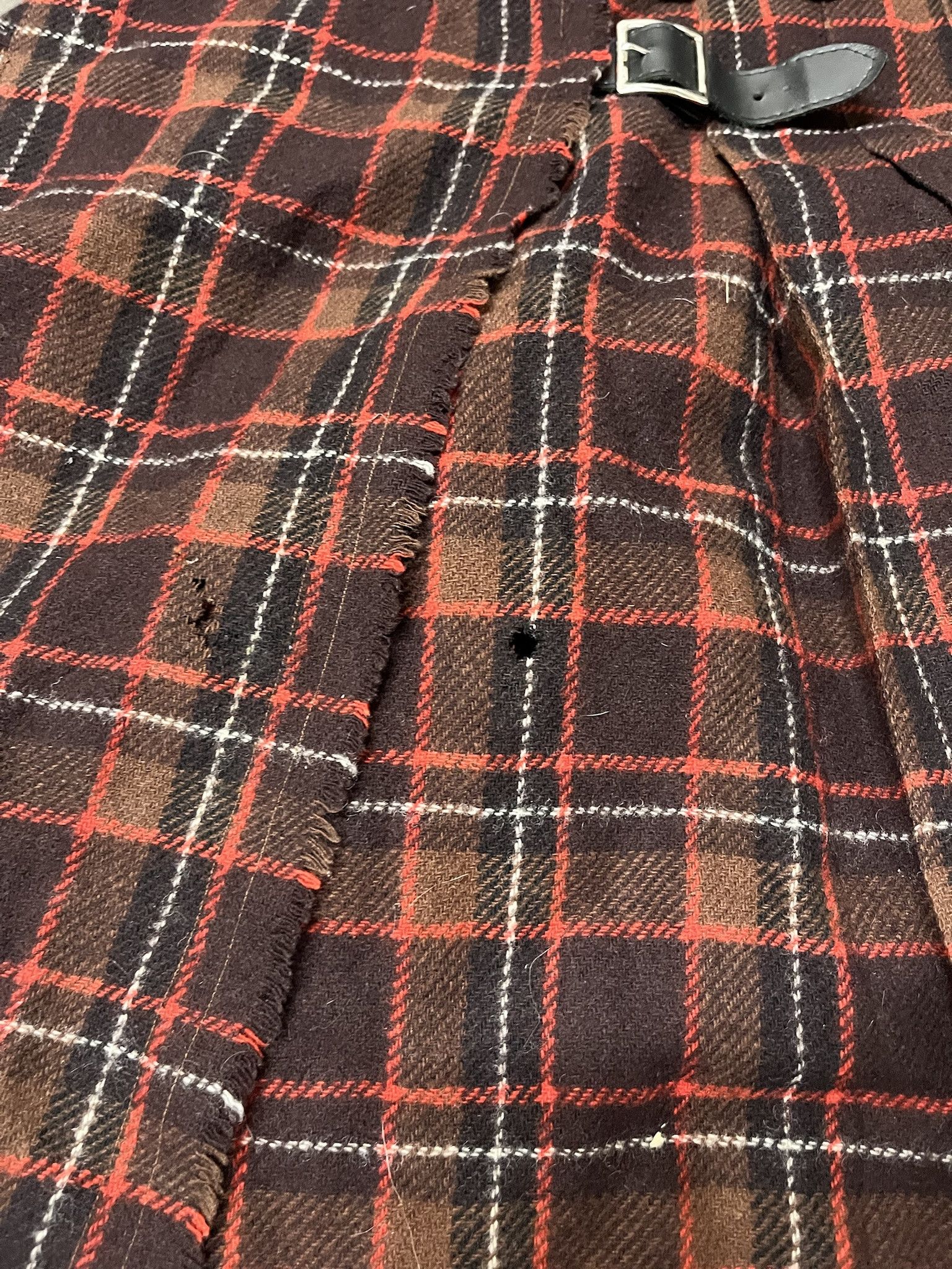 Vintage Vintage 1980s Red Brown Check Kitl Adjustable size 30+ Size US 30 / EU 46 - 3 Thumbnail
