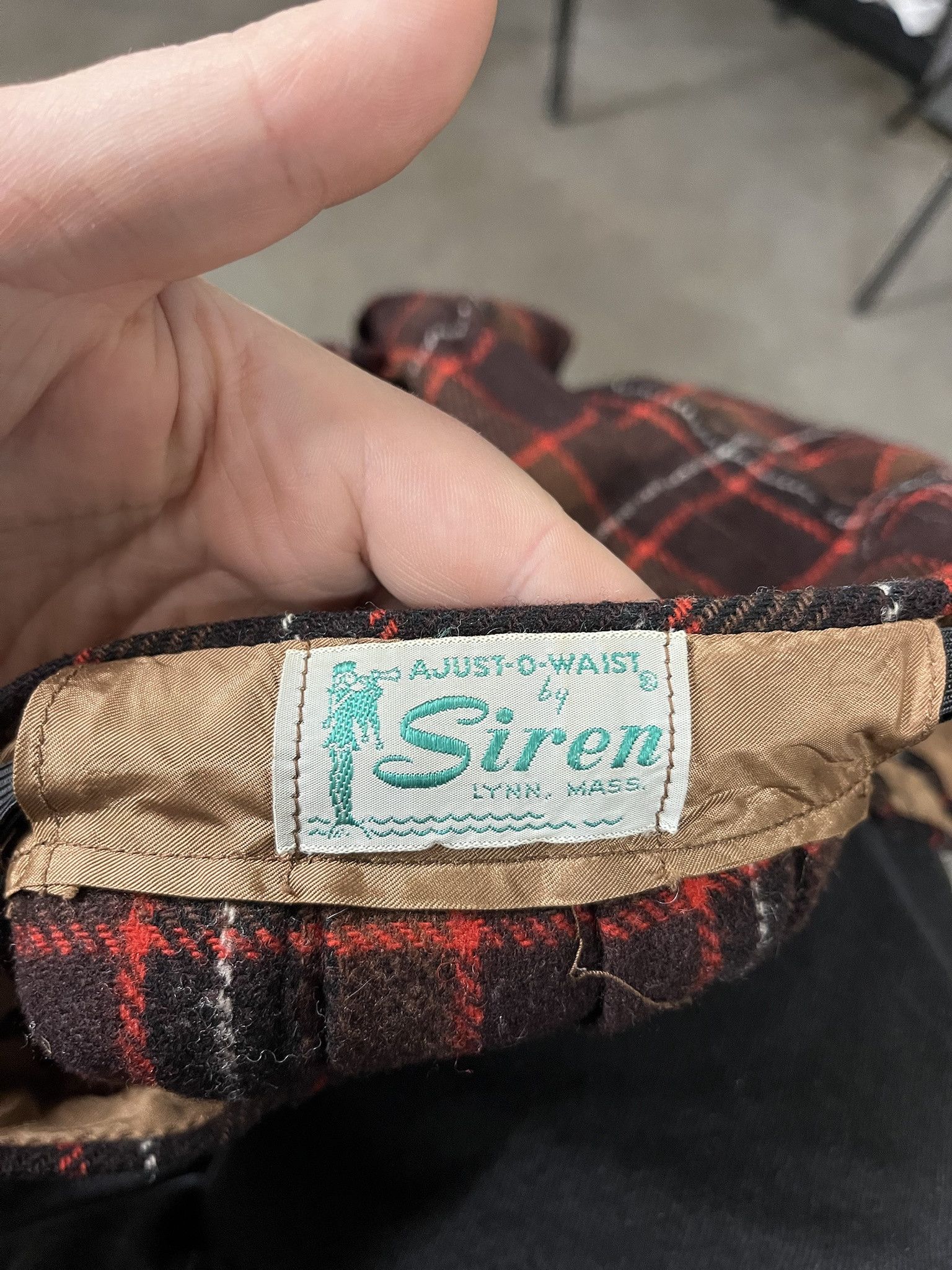 Vintage Vintage 1980s Red Brown Check Kitl Adjustable size 30+ Size US 30 / EU 46 - 5 Thumbnail