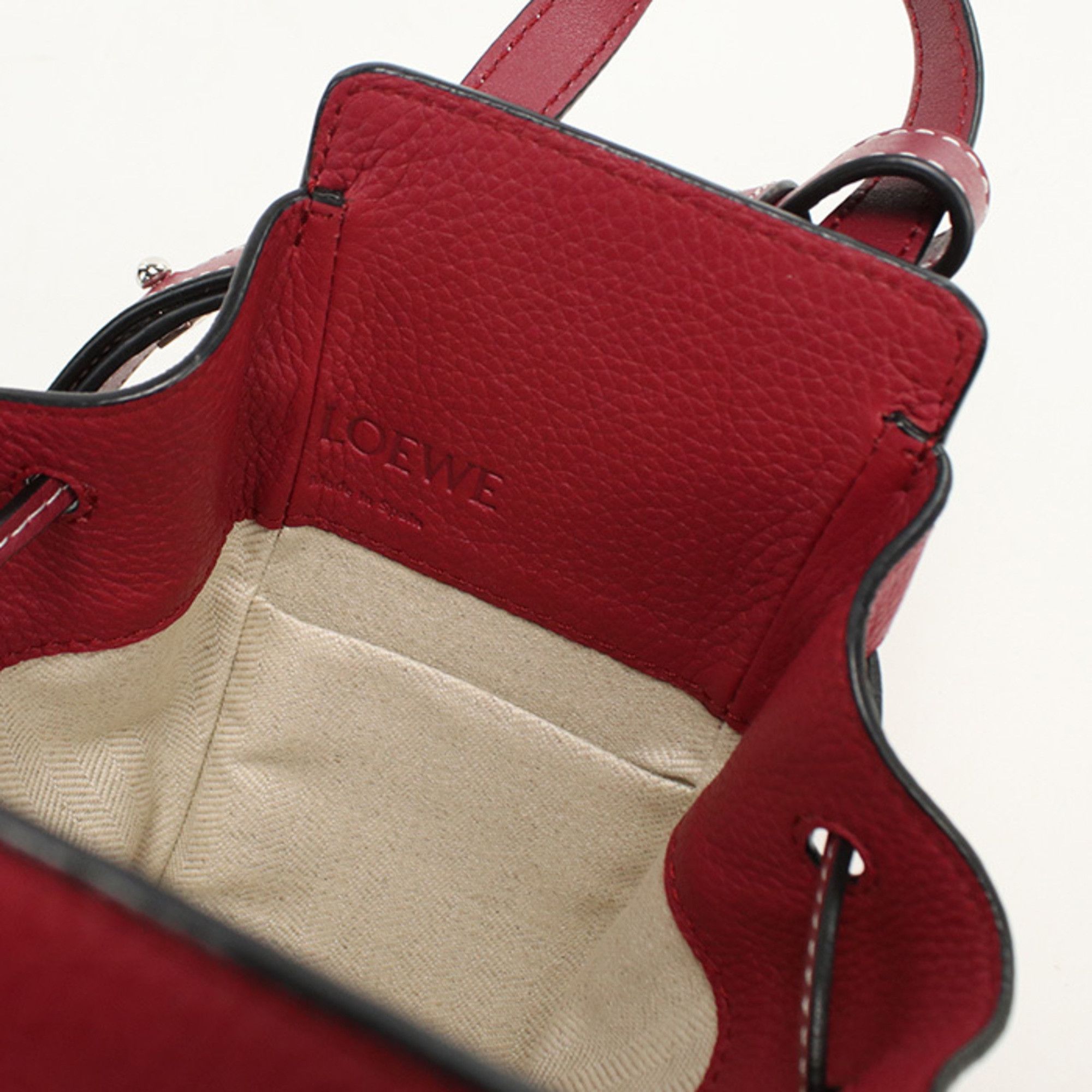Loewe LOEWE Hammock Mini Shoulder Bag, Women's, Red Size ONE SIZE - 4 Thumbnail