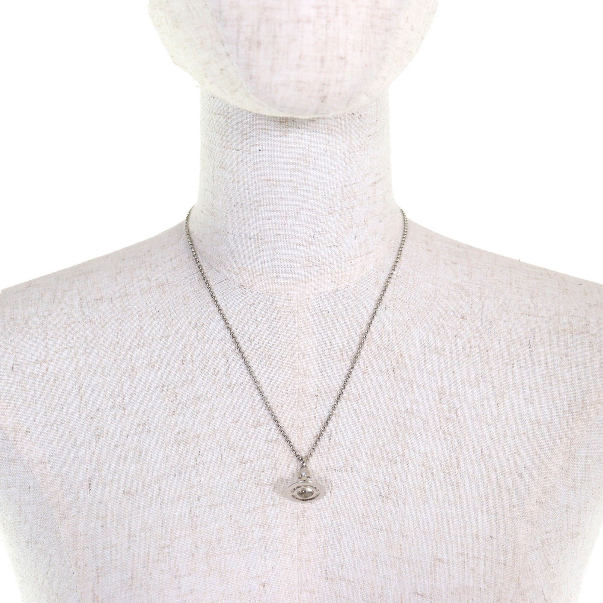Vivienne Westwood Vivienne Westwood Petite Orb Pendant Necklace, Silver, Women's, Box and Dust Bag Included Size ONE SIZE - 3 Thumbnail