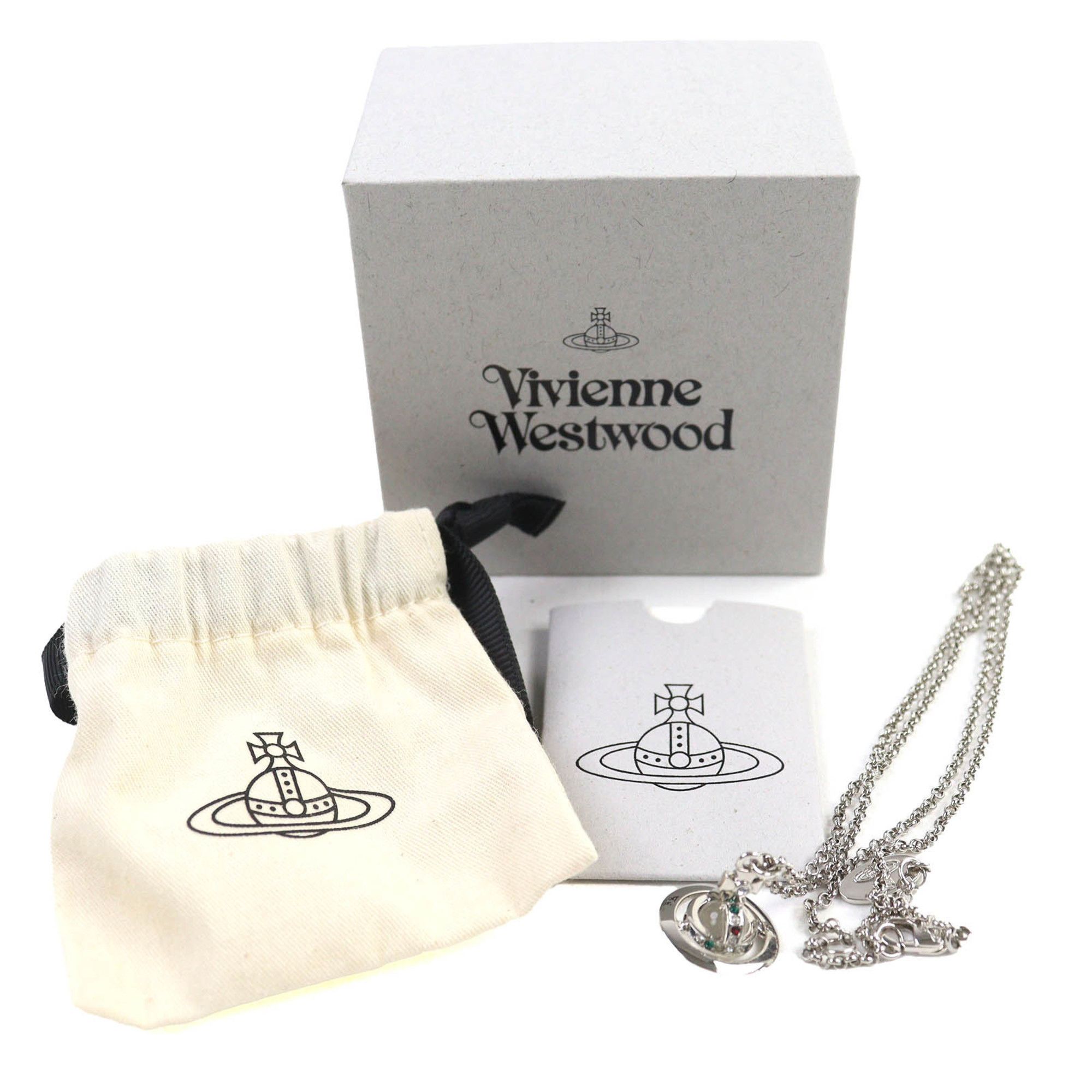 Vivienne Westwood Vivienne Westwood Petite Orb Pendant Necklace, Silver, Women's, Box and Dust Bag Included Size ONE SIZE - 2 Thumbnail