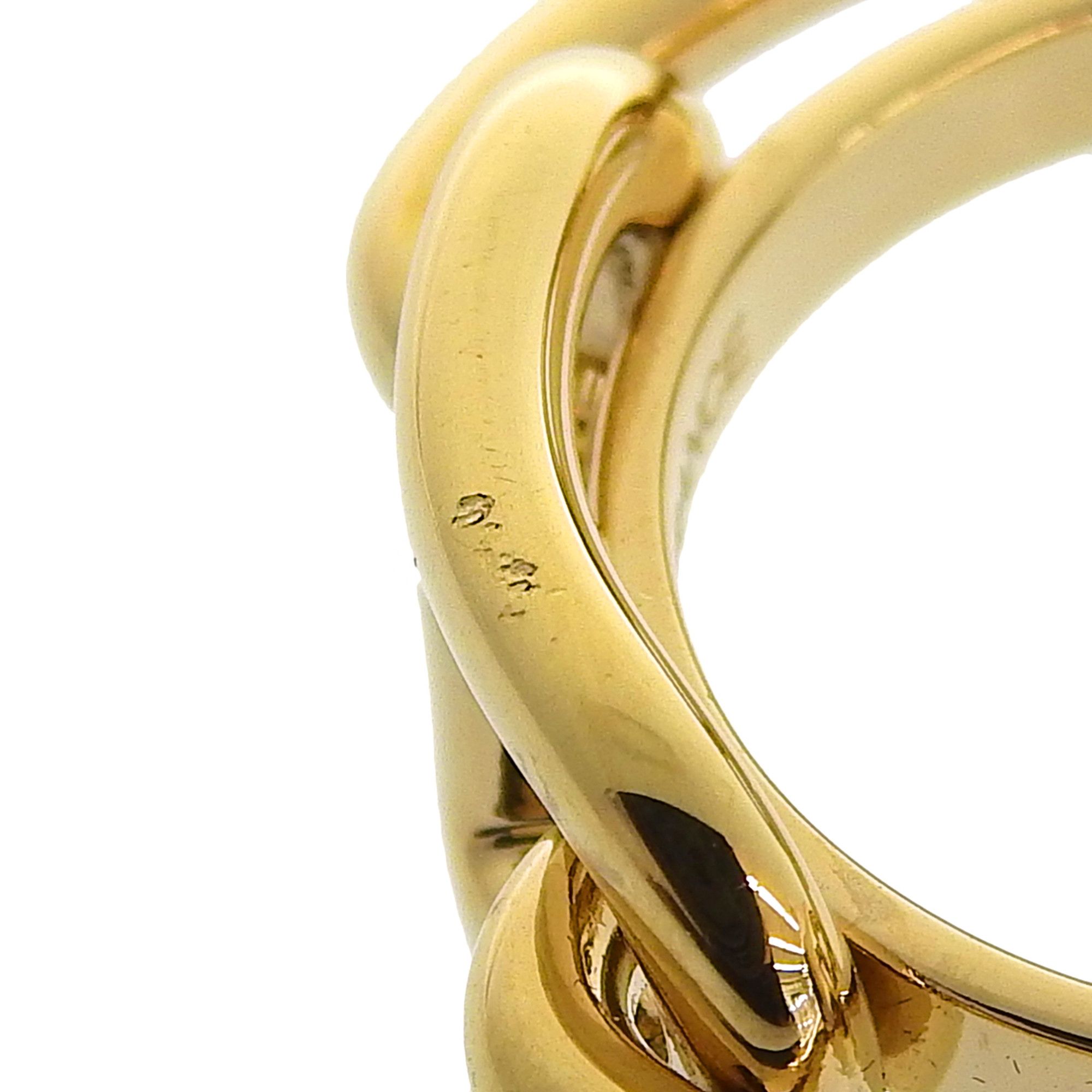 Hermes HERMES Legato Chaine d'Ancre Scarf Ring, Gold, with Box and Dust Bag, Made in France, Women's Size ONE SIZE - 7 Thumbnail