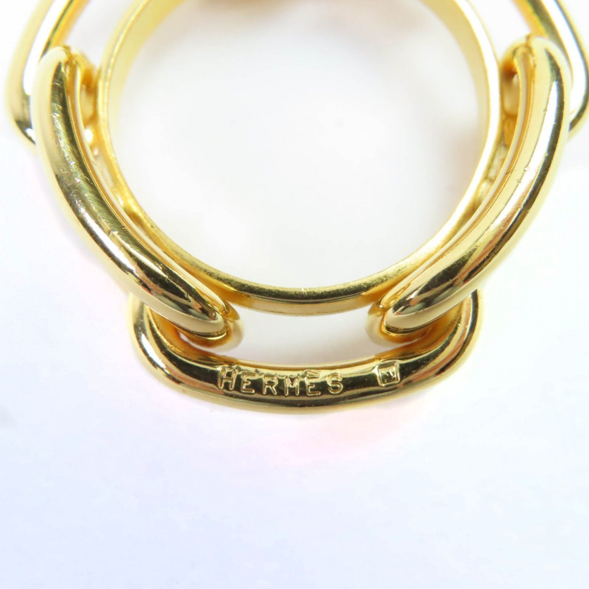 Hermes HERMES Lugate Chaine d'Ancre GP Scarf Clasp/Ring, Gold, with Box, Women's Size ONE SIZE - 5 Thumbnail