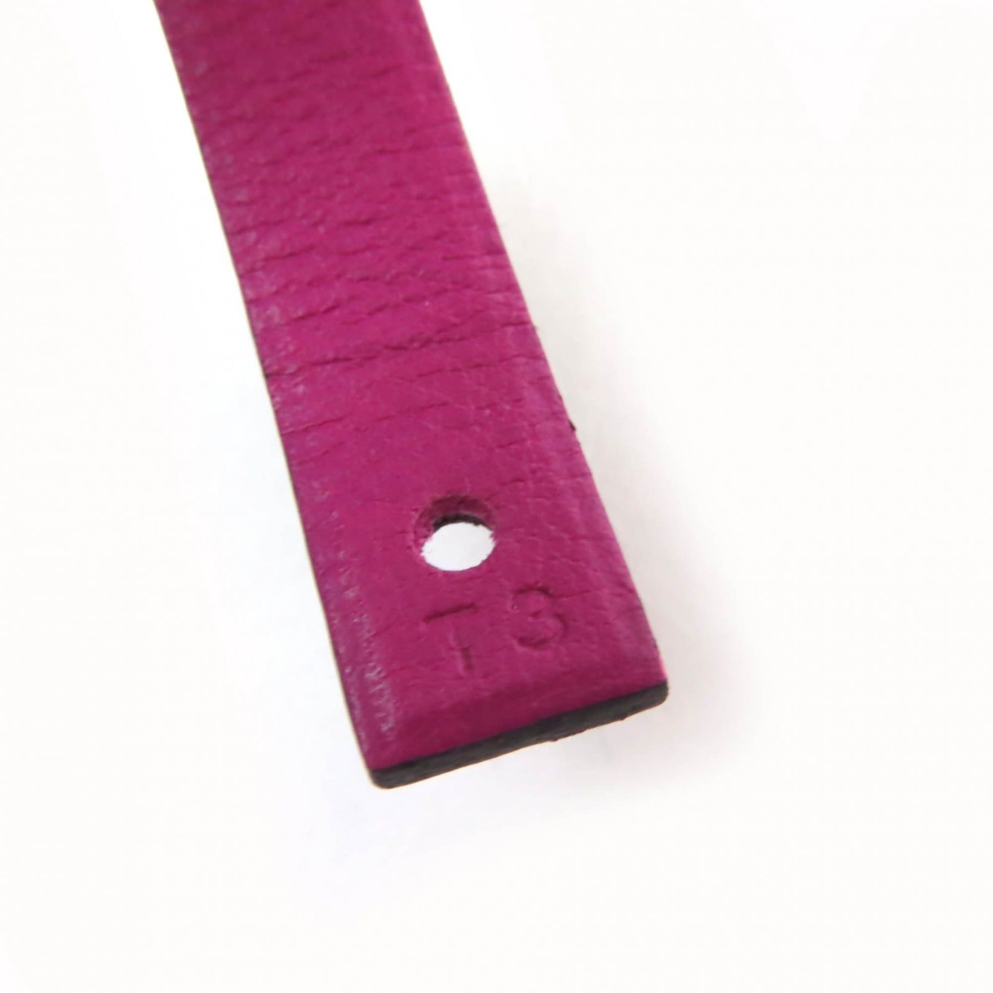 Hermes HERMES Medor Infinie Double Tour Bracelet, Leather with Silver Hardware, Purple, T3, A Stamp, Made in France, Women's Size ONE SIZE - 9 Thumbnail