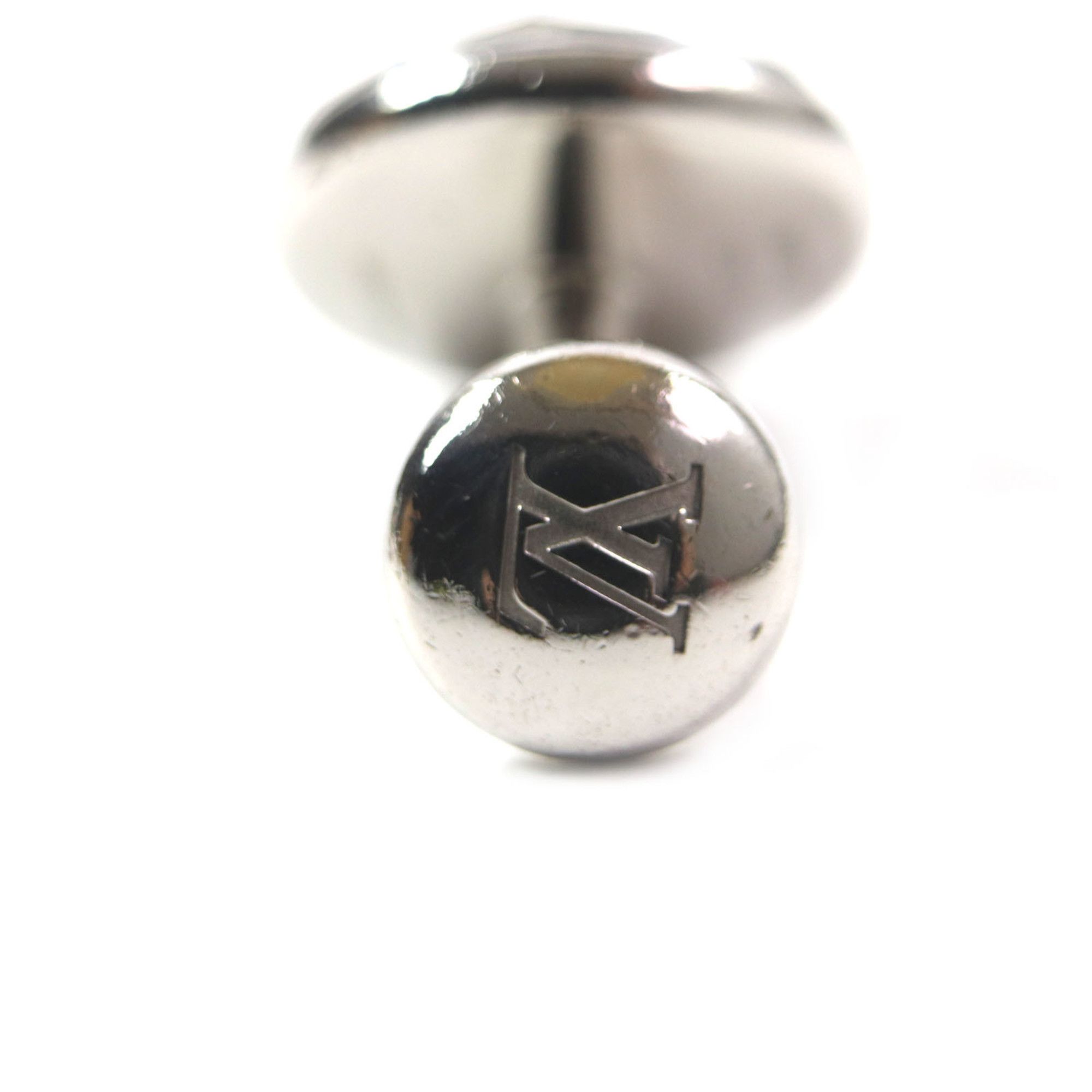 Louis Vuitton LOUIS VUITTON MP1318 Logo-Engraved Metal Cufflinks with Silver Case, Made in Italy, Men's Business Style Size ONE SIZE - 5 Thumbnail