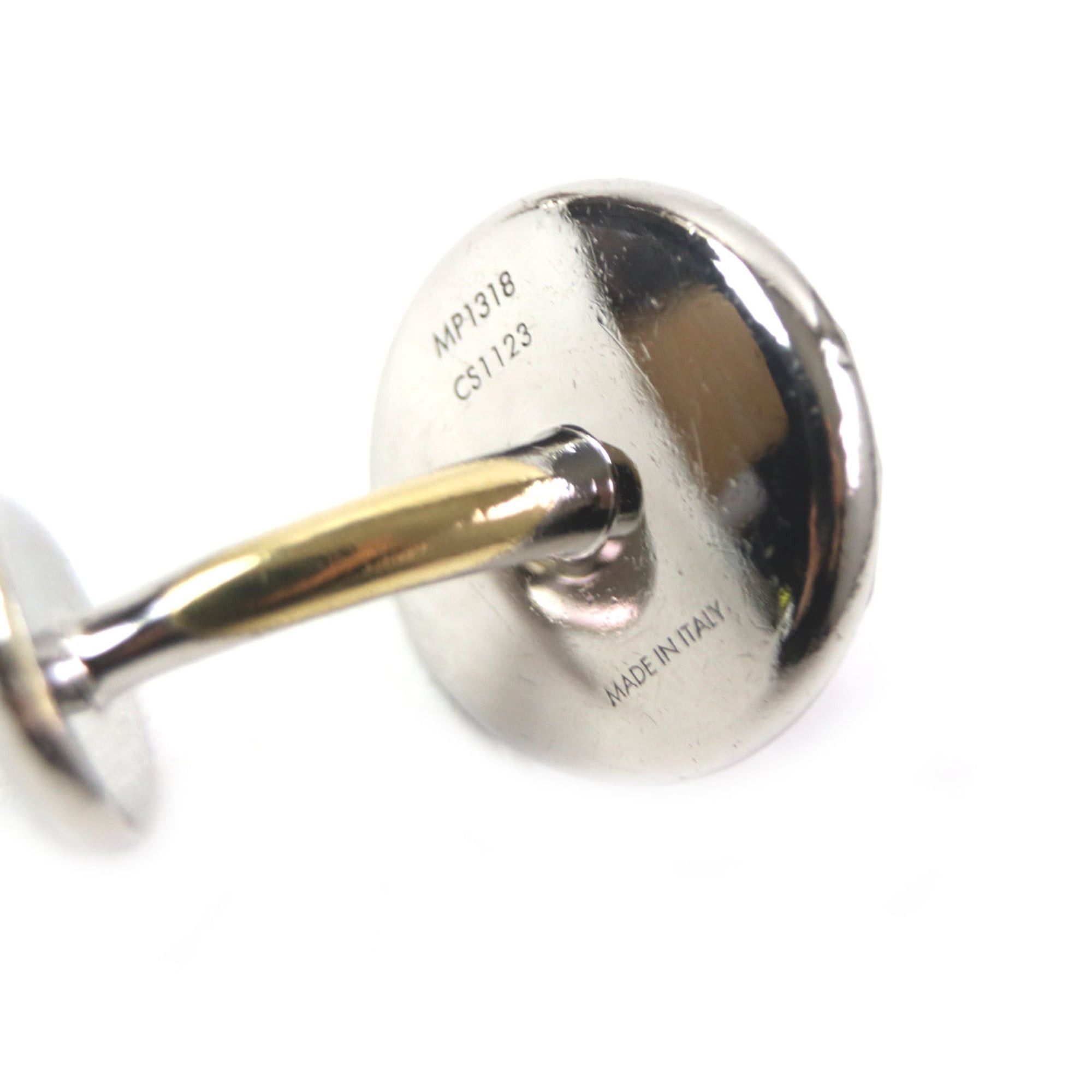 Louis Vuitton LOUIS VUITTON MP1318 Logo-Engraved Metal Cufflinks with Silver Case, Made in Italy, Men's Business Style Size ONE SIZE - 7 Thumbnail