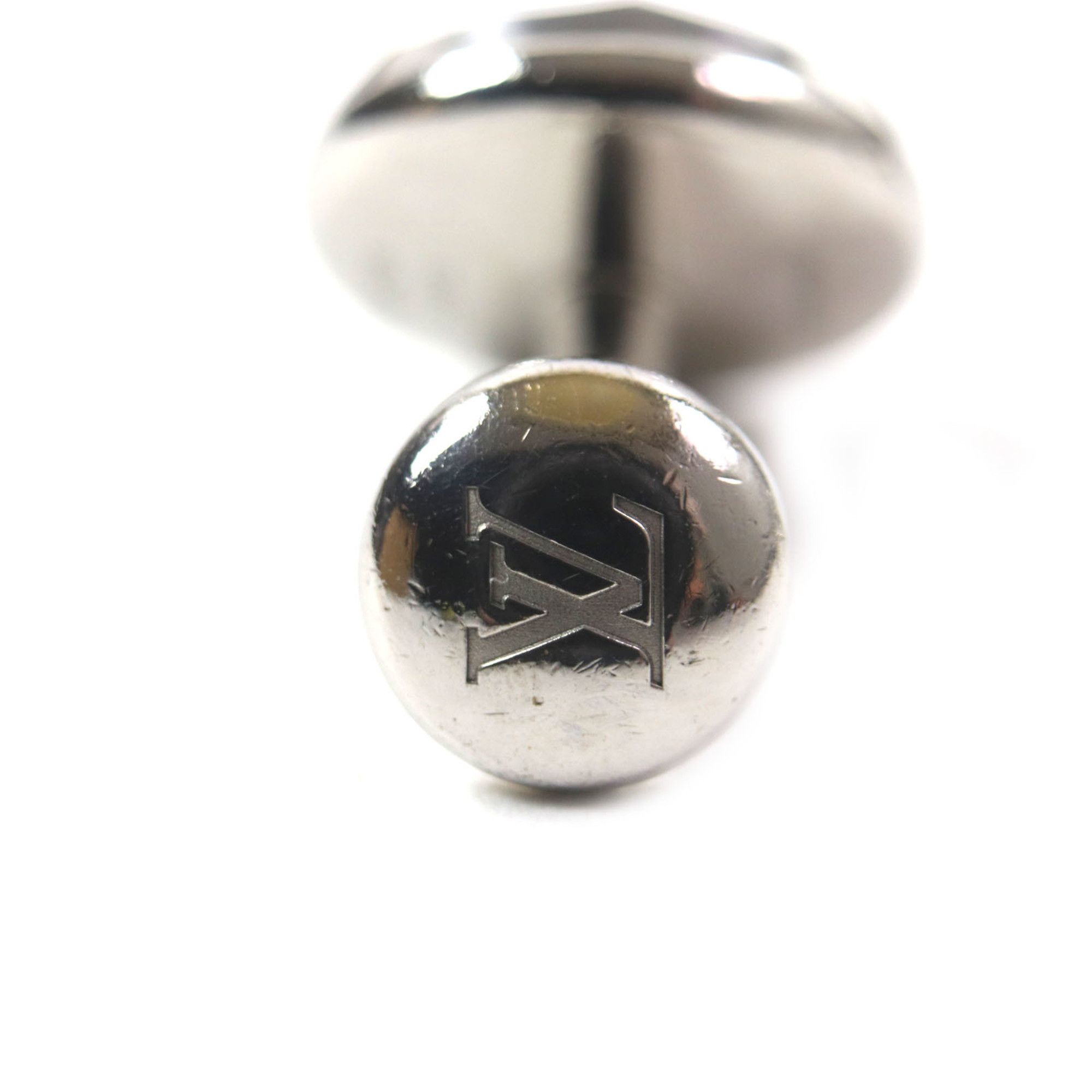 Louis Vuitton LOUIS VUITTON MP1318 Logo-Engraved Metal Cufflinks with Silver Case, Made in Italy, Men's Business Style Size ONE SIZE - 6 Thumbnail