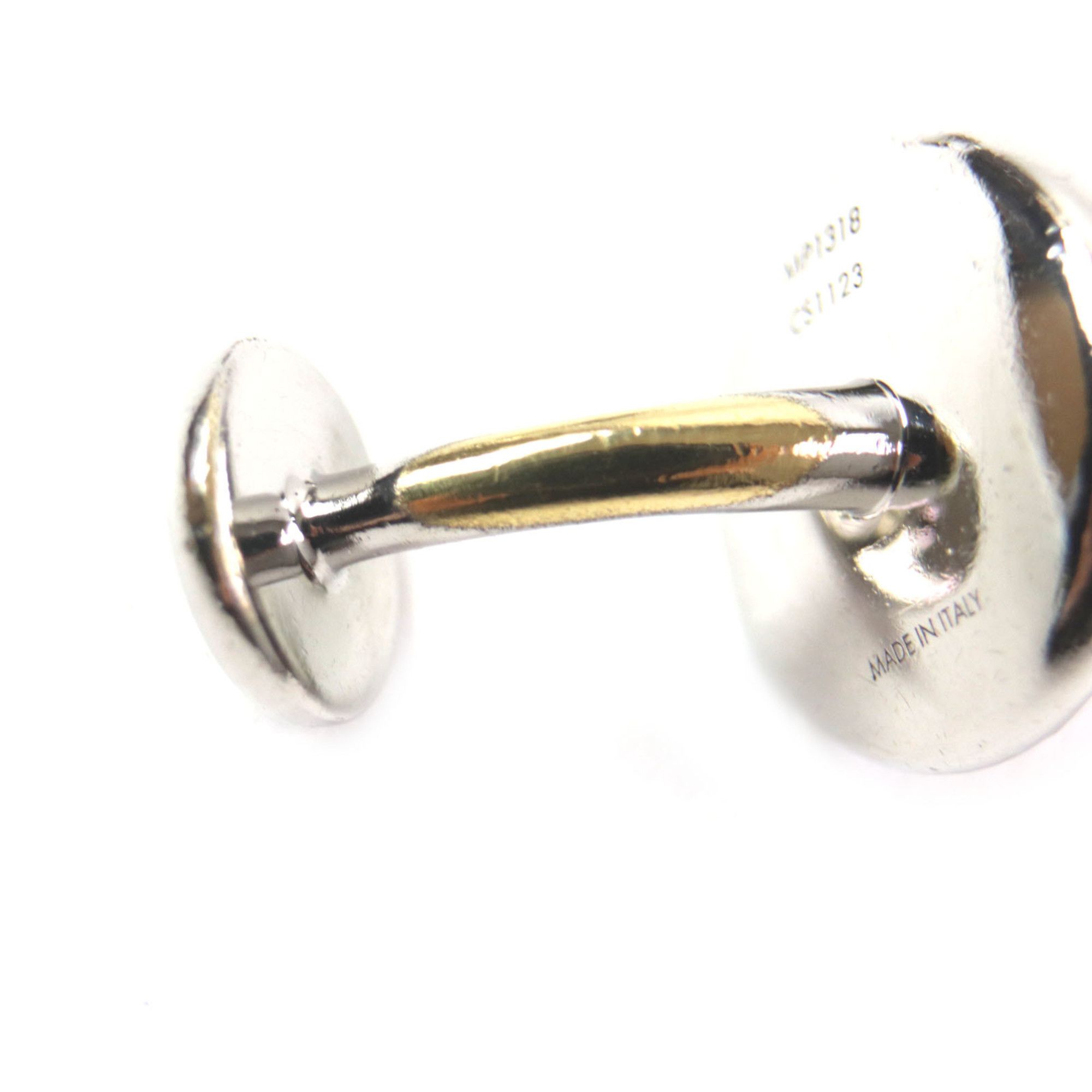 Louis Vuitton LOUIS VUITTON MP1318 Logo-Engraved Metal Cufflinks with Silver Case, Made in Italy, Men's Business Style Size ONE SIZE - 8 Thumbnail