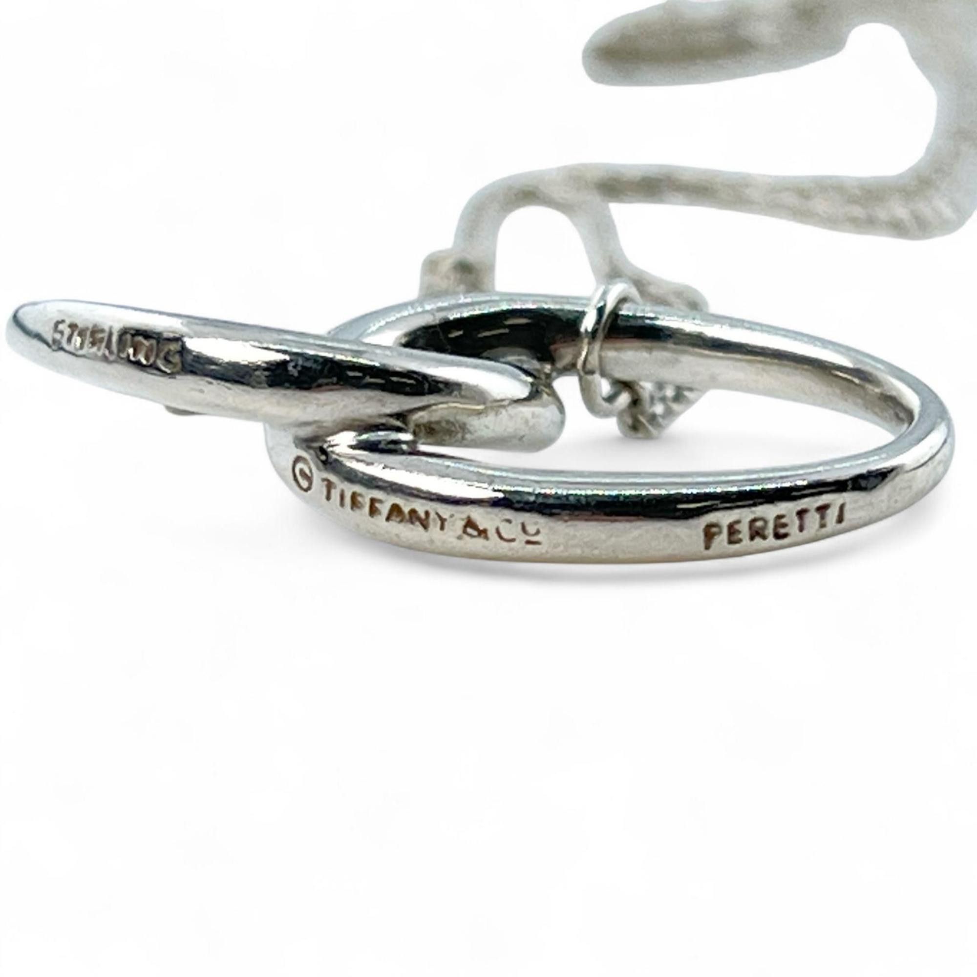 Tiffany & Co. TIFFANY & Co. Tiffany Elsa Peretti Double Loop SV925 Ring Necklace Pendant Silver Women's Size ONE SIZE - 6 Thumbnail
