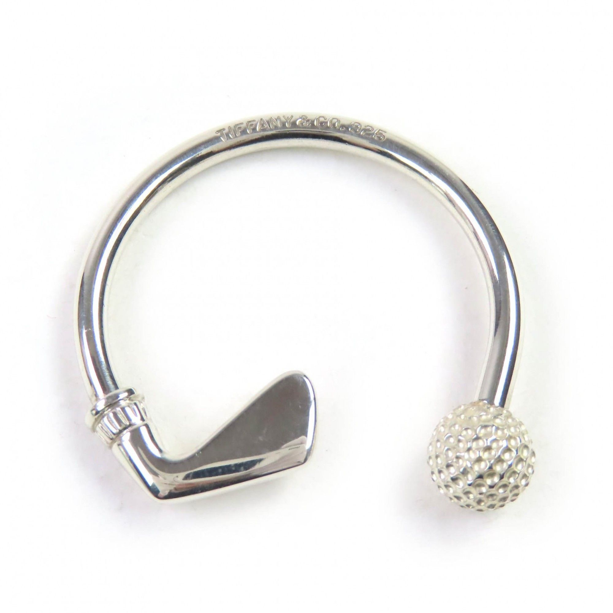 Tiffany & Co. TIFFANY & Co. Tiffany SV925 Golf Motif Key Ring Keychain Silver Weight 9.15g Women's Size ONE SIZE - 3 Thumbnail
