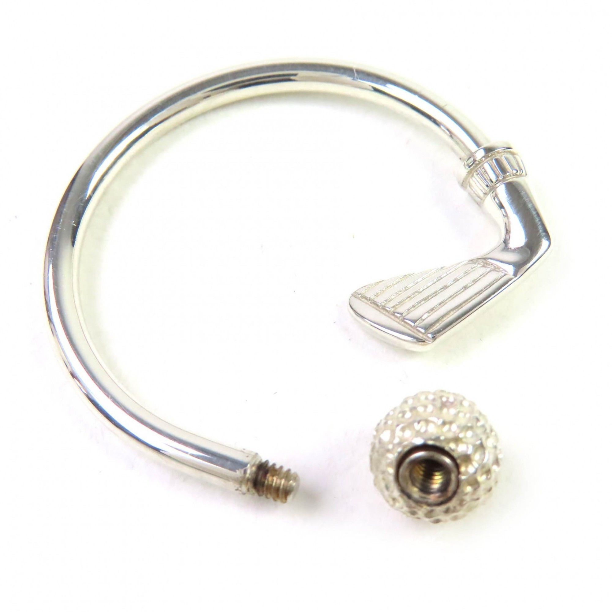 Tiffany & Co. TIFFANY & Co. Tiffany SV925 Golf Motif Key Ring Keychain Silver Weight 9.15g Women's Size ONE SIZE - 4 Thumbnail