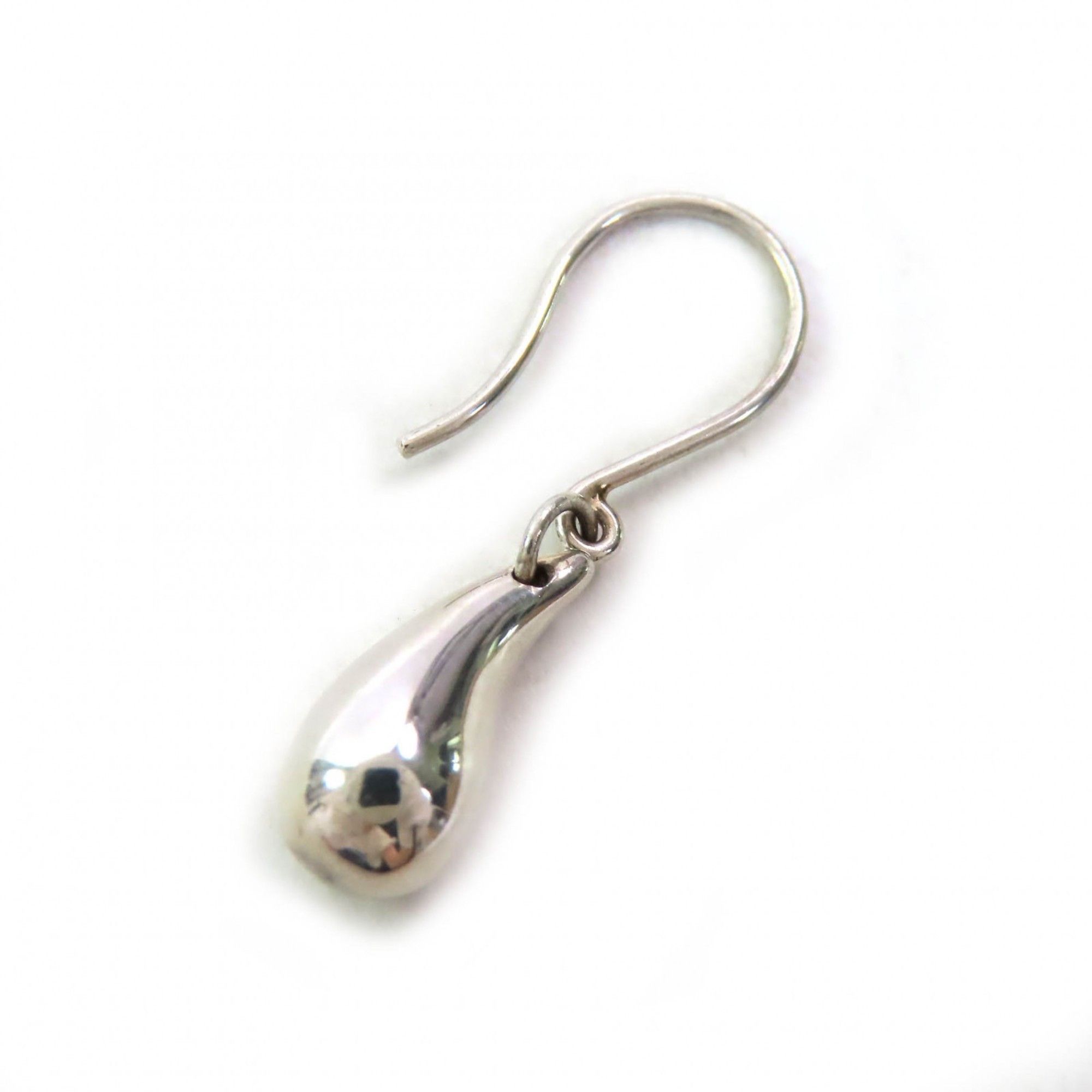 Tiffany & Co. TIFFANY & Co. Tiffany Elsa Peretti Teardrop Earrings, SV925, Silver, Binaural, Hook, Weight 3.22g, Women's Size ONE SIZE - 4 Thumbnail
