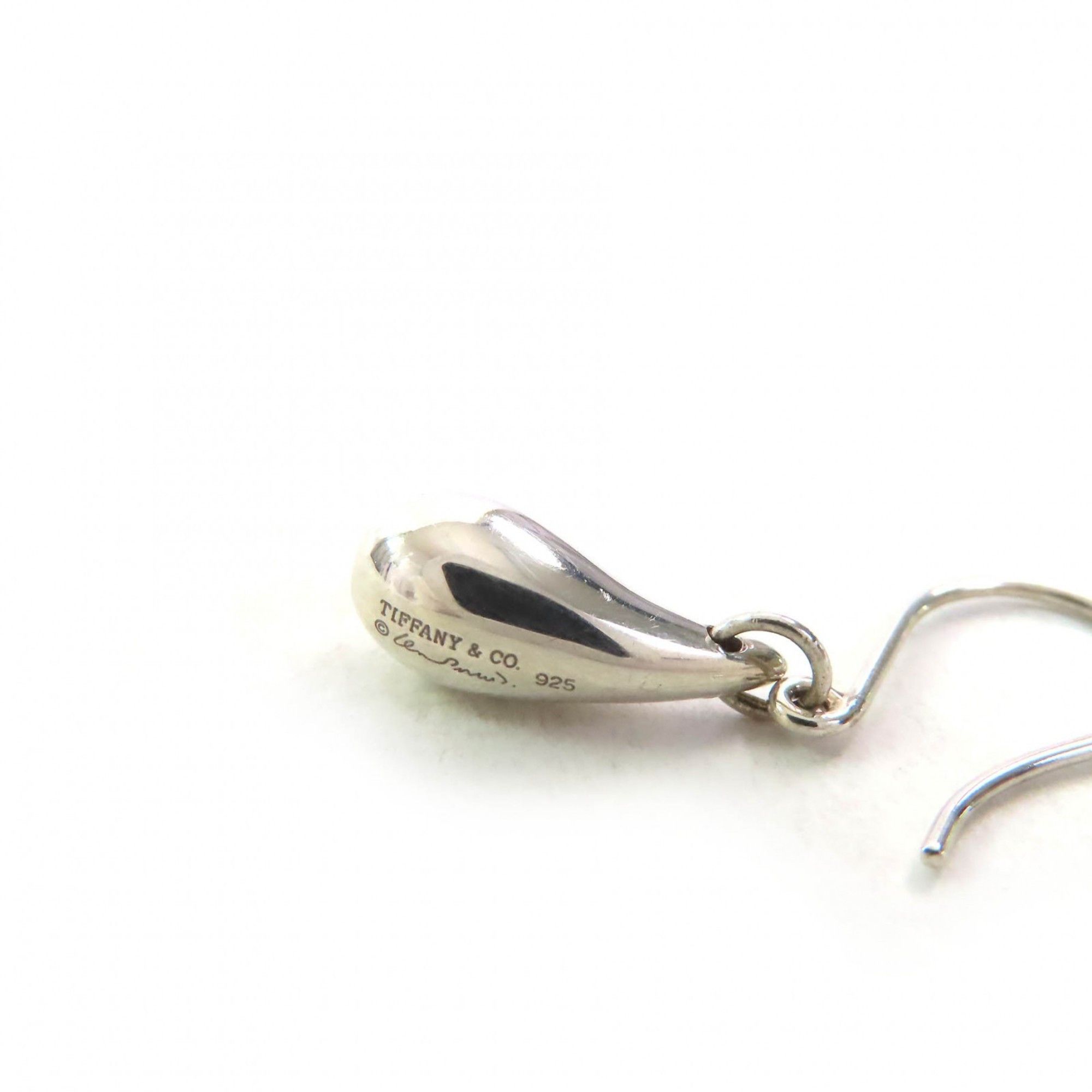Tiffany & Co. TIFFANY & Co. Tiffany Elsa Peretti Teardrop Earrings, SV925, Silver, Binaural, Hook, Weight 3.22g, Women's Size ONE SIZE - 5 Thumbnail