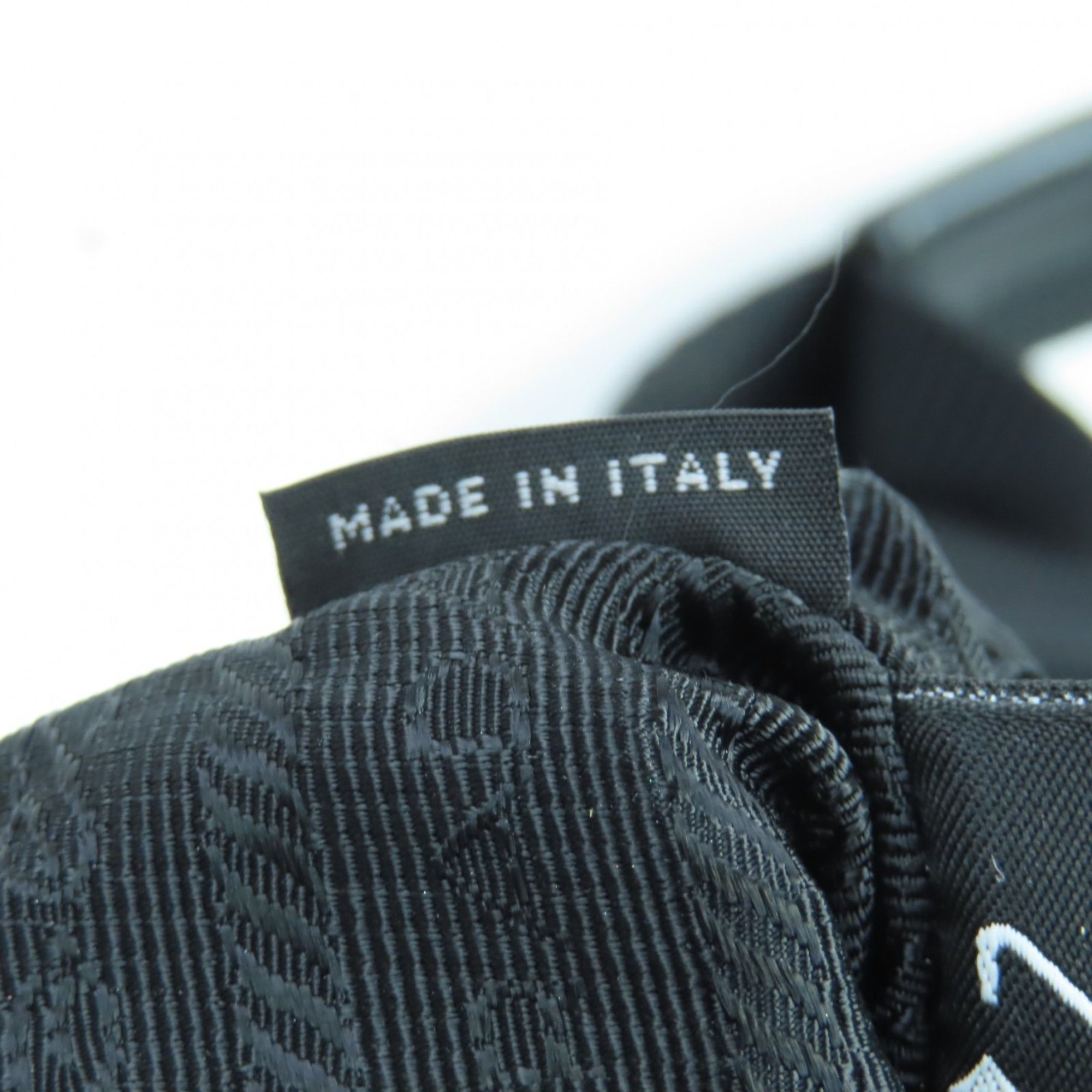 Prada PRADA 1BG867 Re-Nylon Pouch/Shoulder Bag with Triangle Logo and Leather Detailing, Black, Made in Italy, Women's Size ONE SIZE - 14 Thumbnail