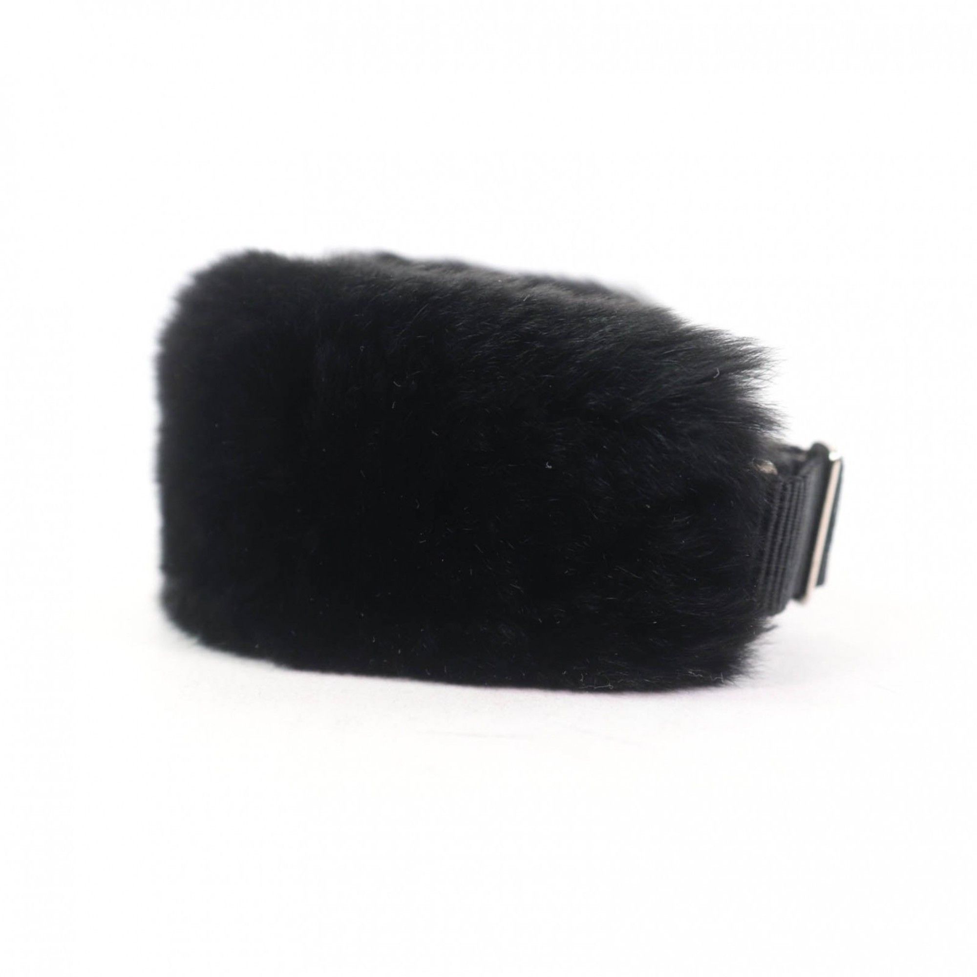 Miu Miu Miu Miu MIU 5IB198 Lapin Fur Bracelet Accessory NERO with Box, Made in Italy, Women's Size ONE SIZE - 3 Thumbnail