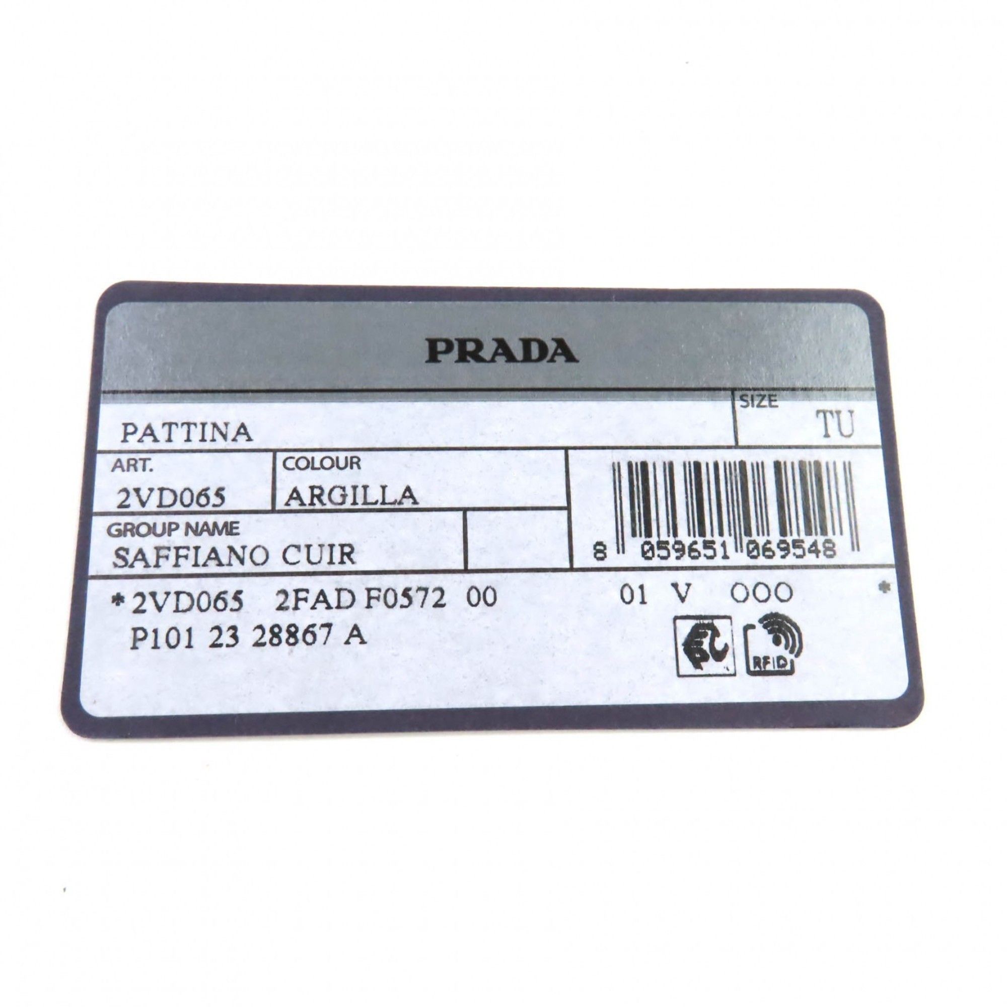 Prada PRADA 2VD065 Saffiano Leather Argilla Shoulder Bag with Triangle Logo Plate, Dust Bag, Made in Italy, Women's Size ONE SIZE - 14 Thumbnail