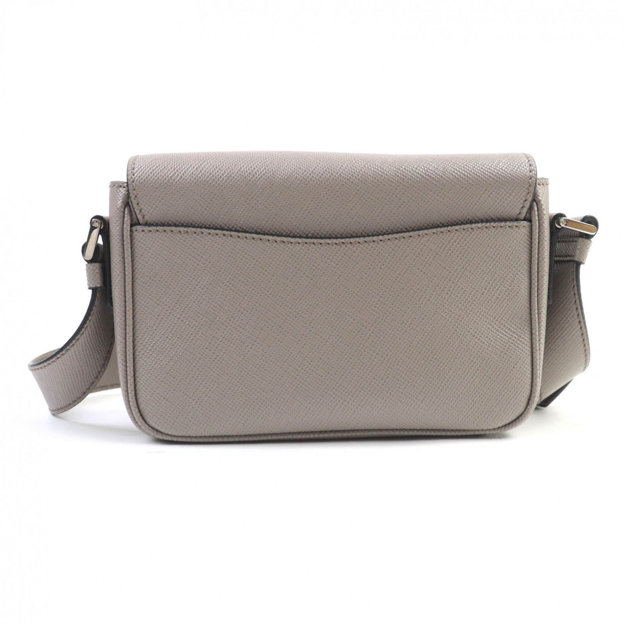 Prada PRADA 2VD065 Saffiano Leather Argilla Shoulder Bag with Triangle Logo Plate, Dust Bag, Made in Italy, Women's Size ONE SIZE - 3 Thumbnail