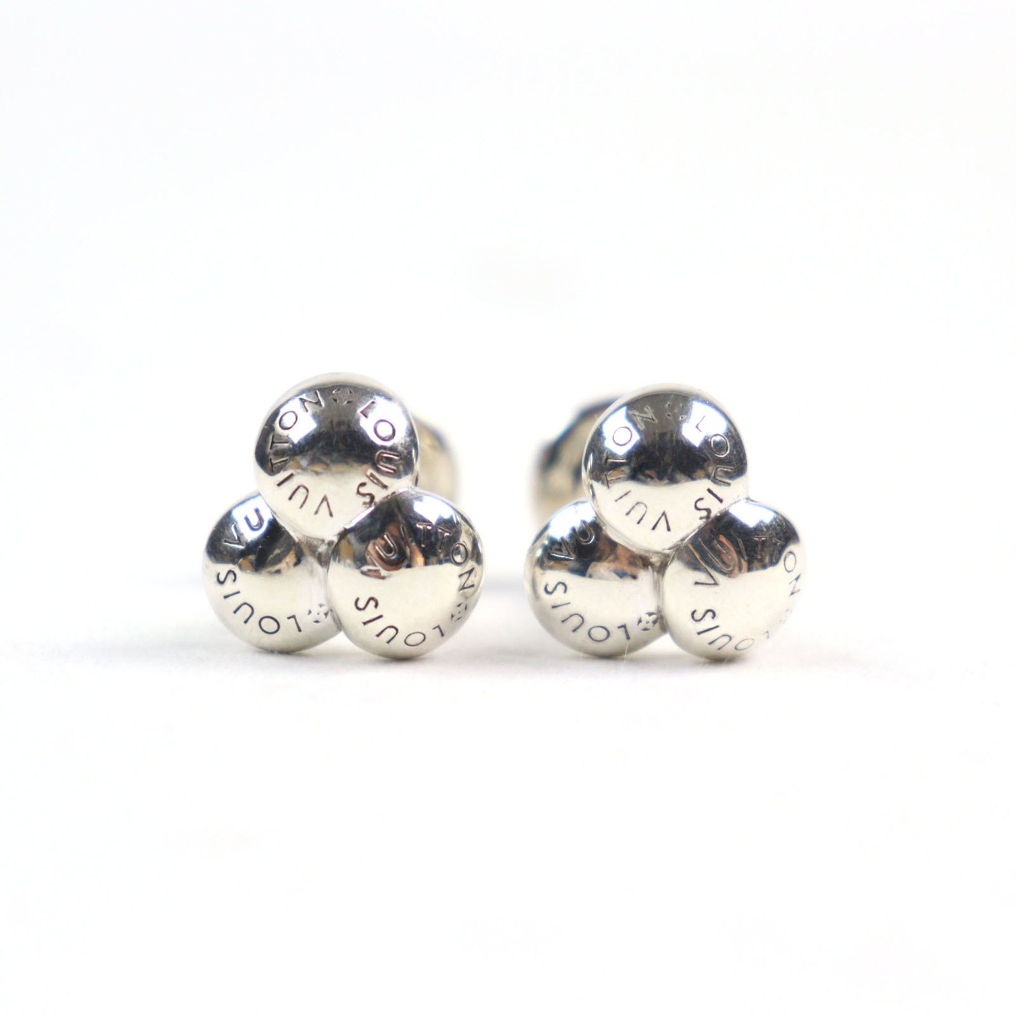 Louis Vuitton LOUIS VUITTON Bouton de Manchette Bouquet Crewe Cufflinks in SV925 with Logo Engraving, Silver Case, Weight 19.64g, Men's Size ONE SIZE - 3 Thumbnail