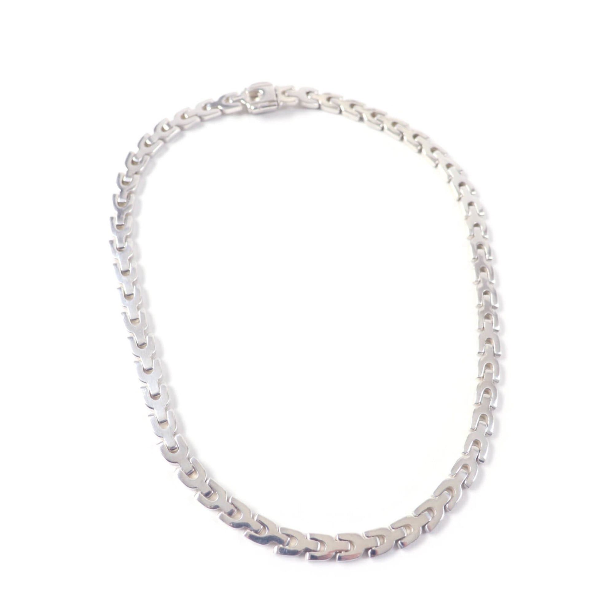 Tiffany & Co. TIFFANY & Co. Vintage 1980s Rare Y-Link Necklace, 925 Sterling Silver, Weight: 64.81g, Women's Size ONE SIZE - 2 Thumbnail